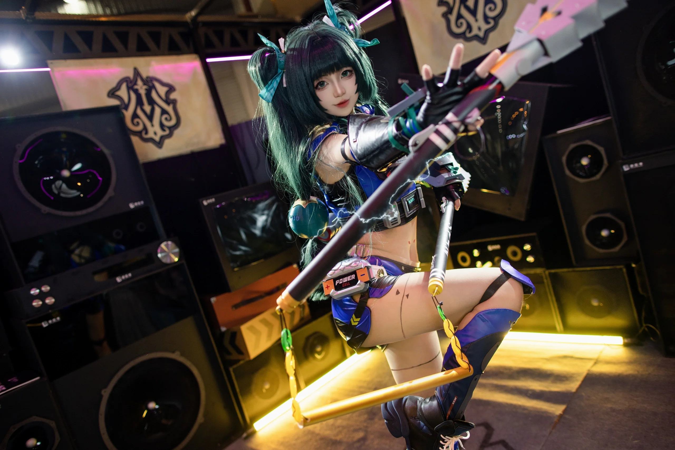 【青衣cos】绝区零战斗现场，叫前辈哦 - 第 3 张
