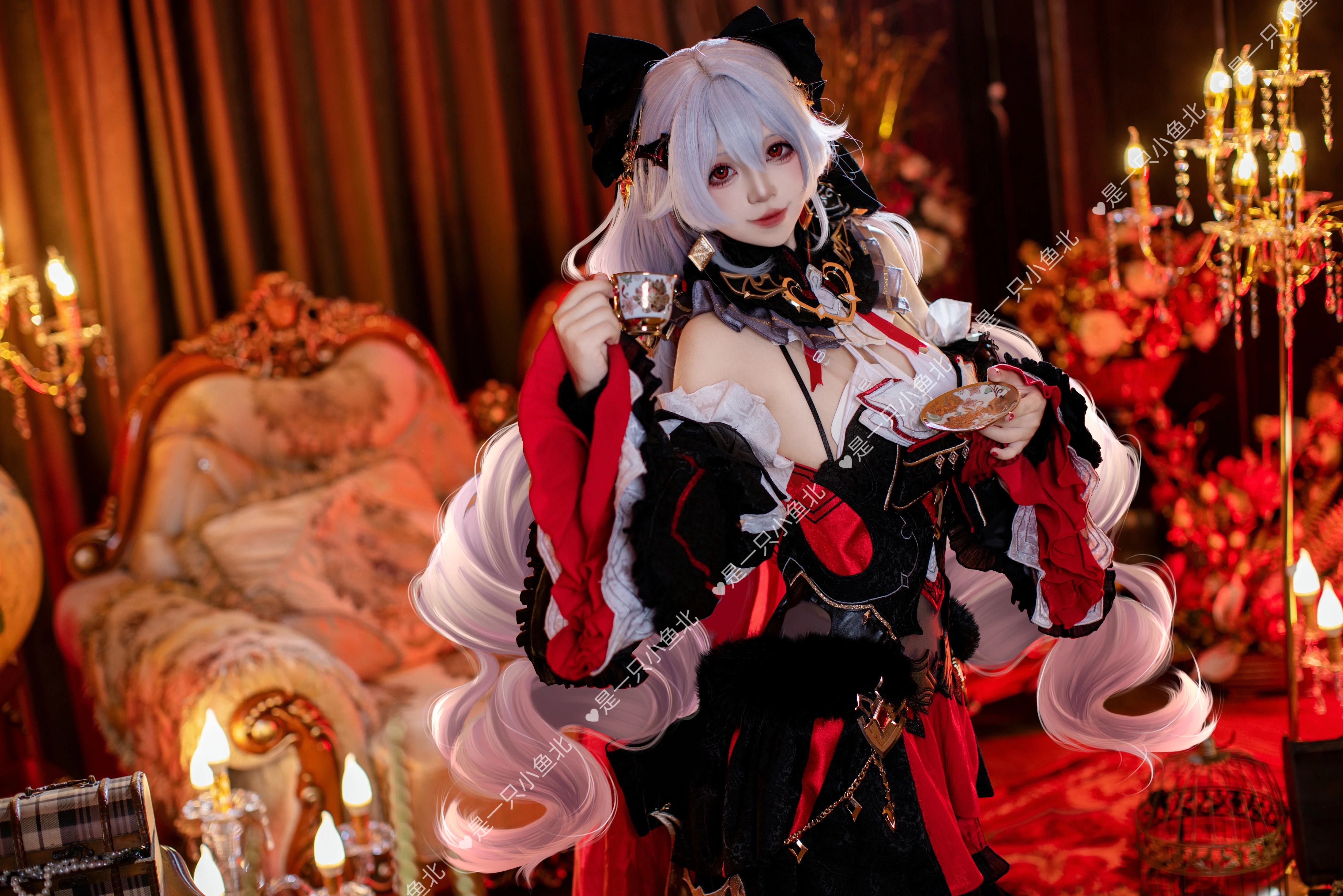 【德丽莎cos】崩坏三的月下邀约，以复古哥特风定格这份精致 - 第 2 张