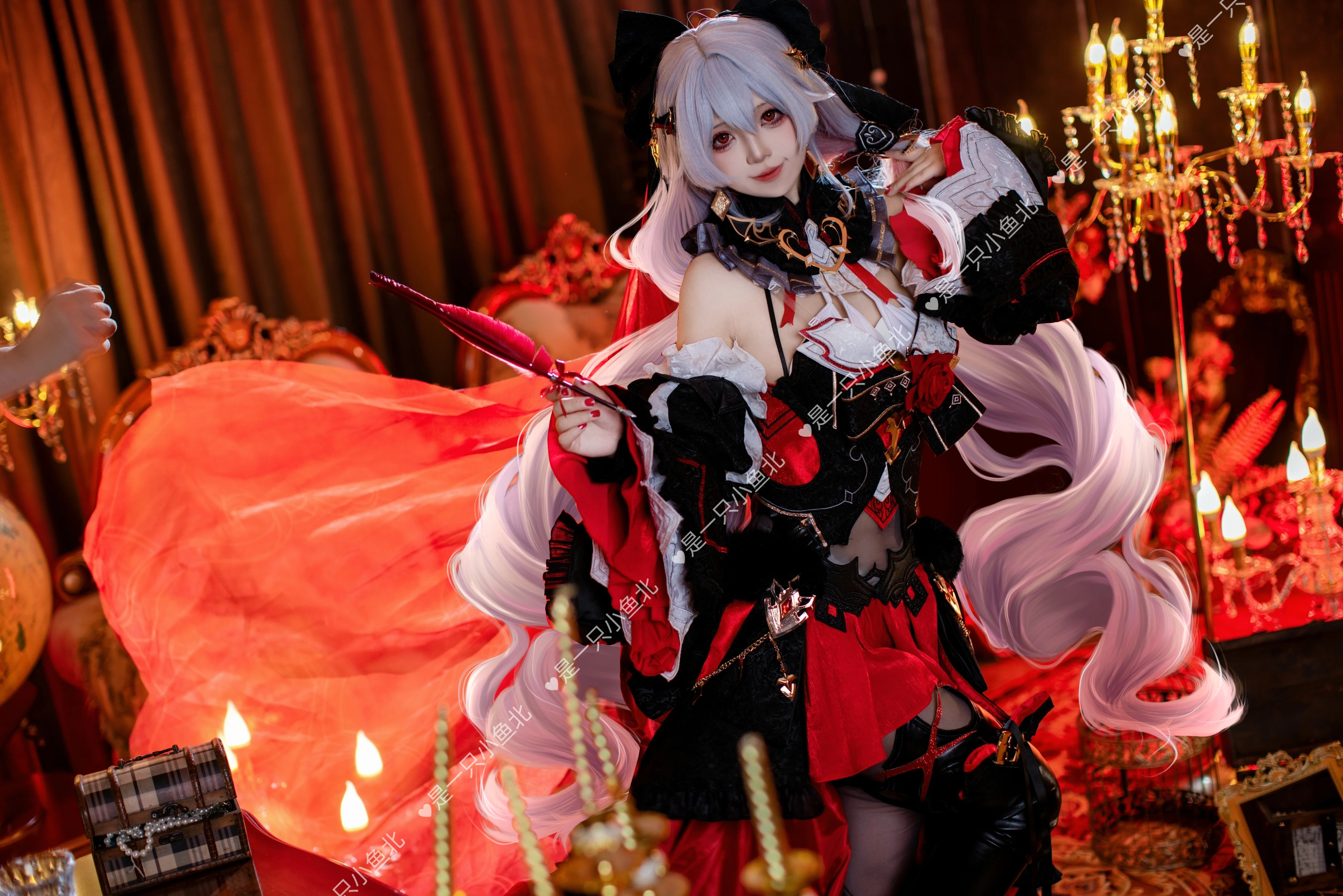 【德丽莎cos】崩坏三的月下邀约，以复古哥特风定格这份精致 - 第 4 张