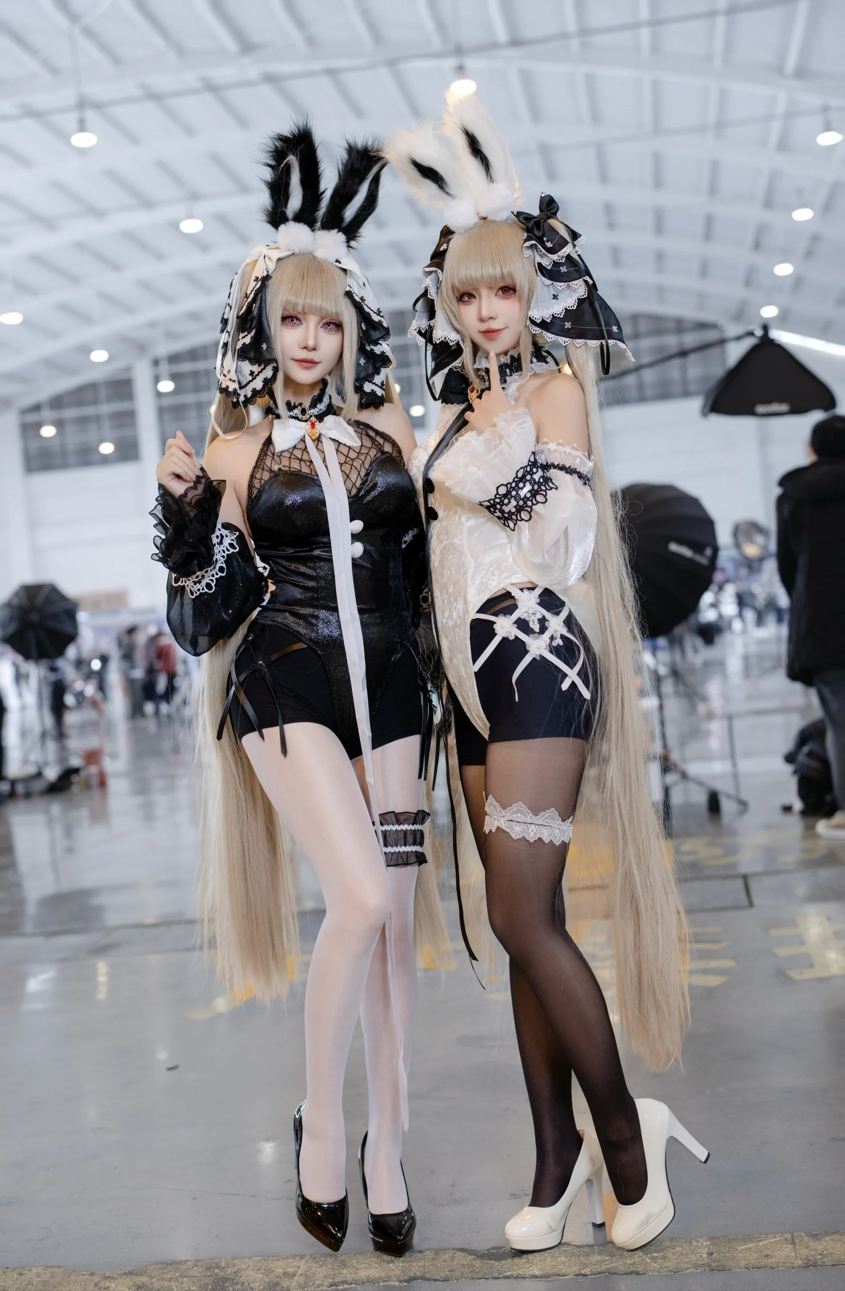 【可畏cos】碧蓝航线黑白双兔，漫展场拍分享 - 第 5 张