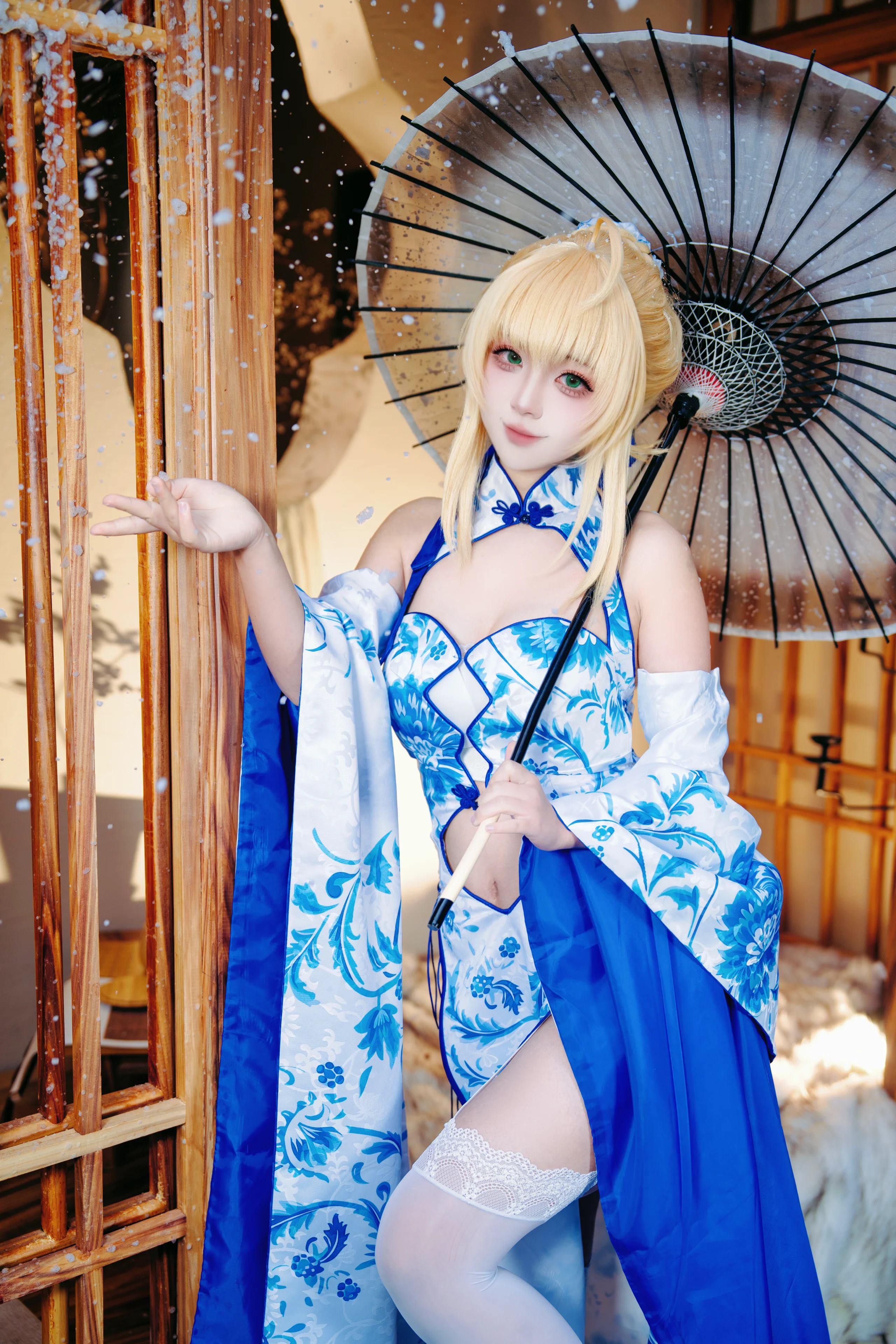 【青花瓷主题cos】回香小筑的中式小院意外很搭这套设定 - 第 5 张