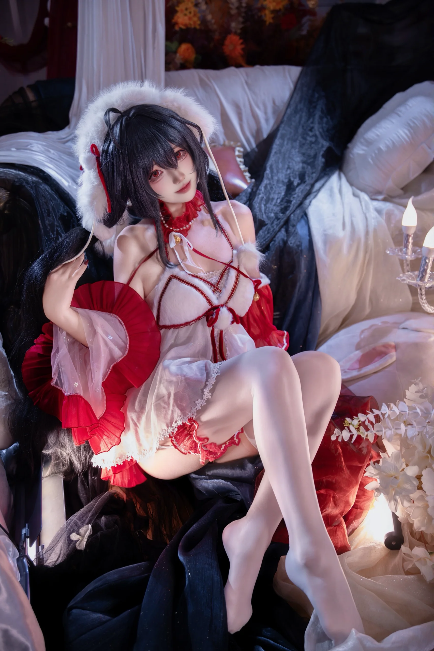 【大鳳cos】碧藍航線，冬日紅白搭配的溫柔時刻 - 第 1 張