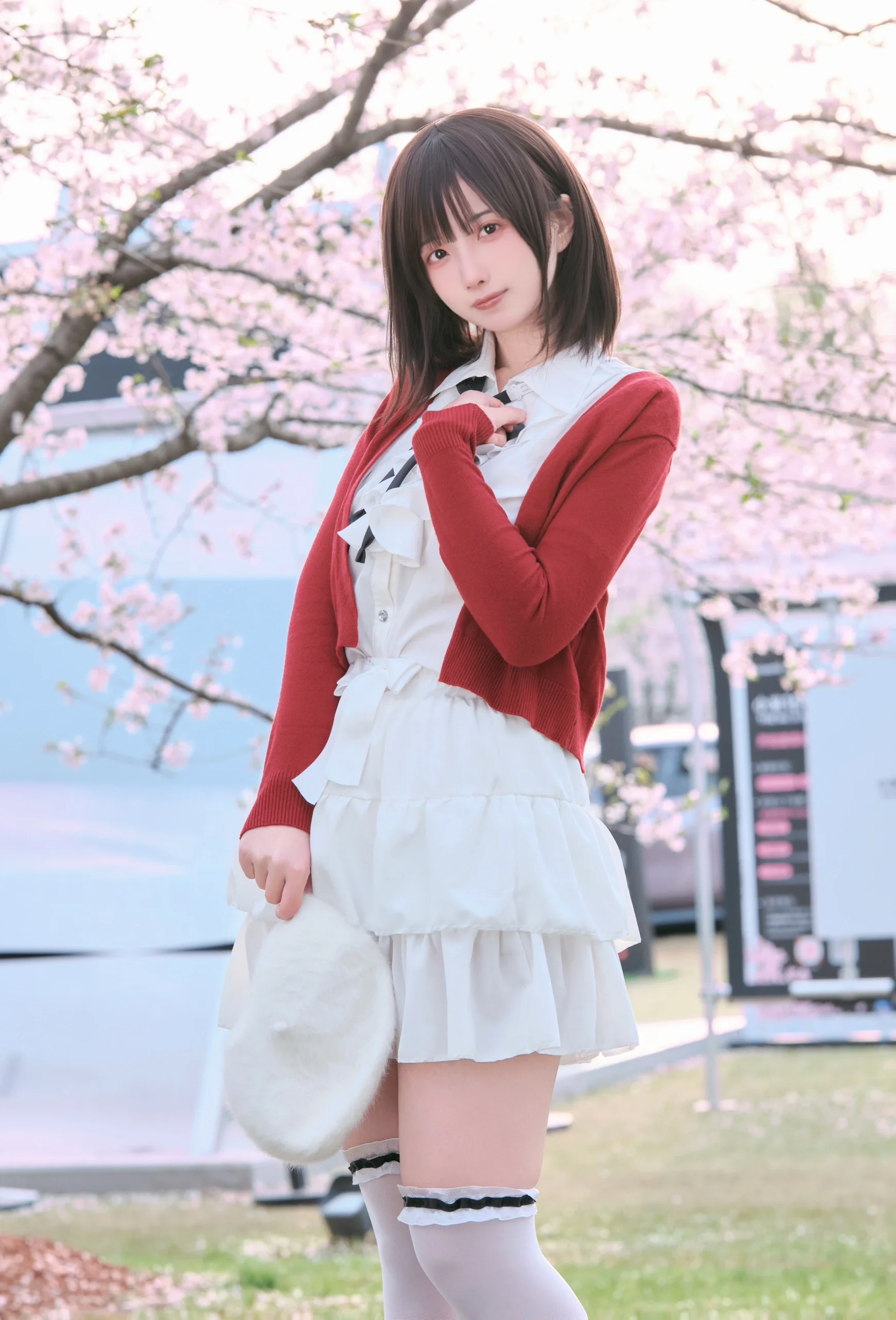 【加藤惠cos】路人女主的养成方法，春日樱花树下的校园邂逅 - 第 4 张