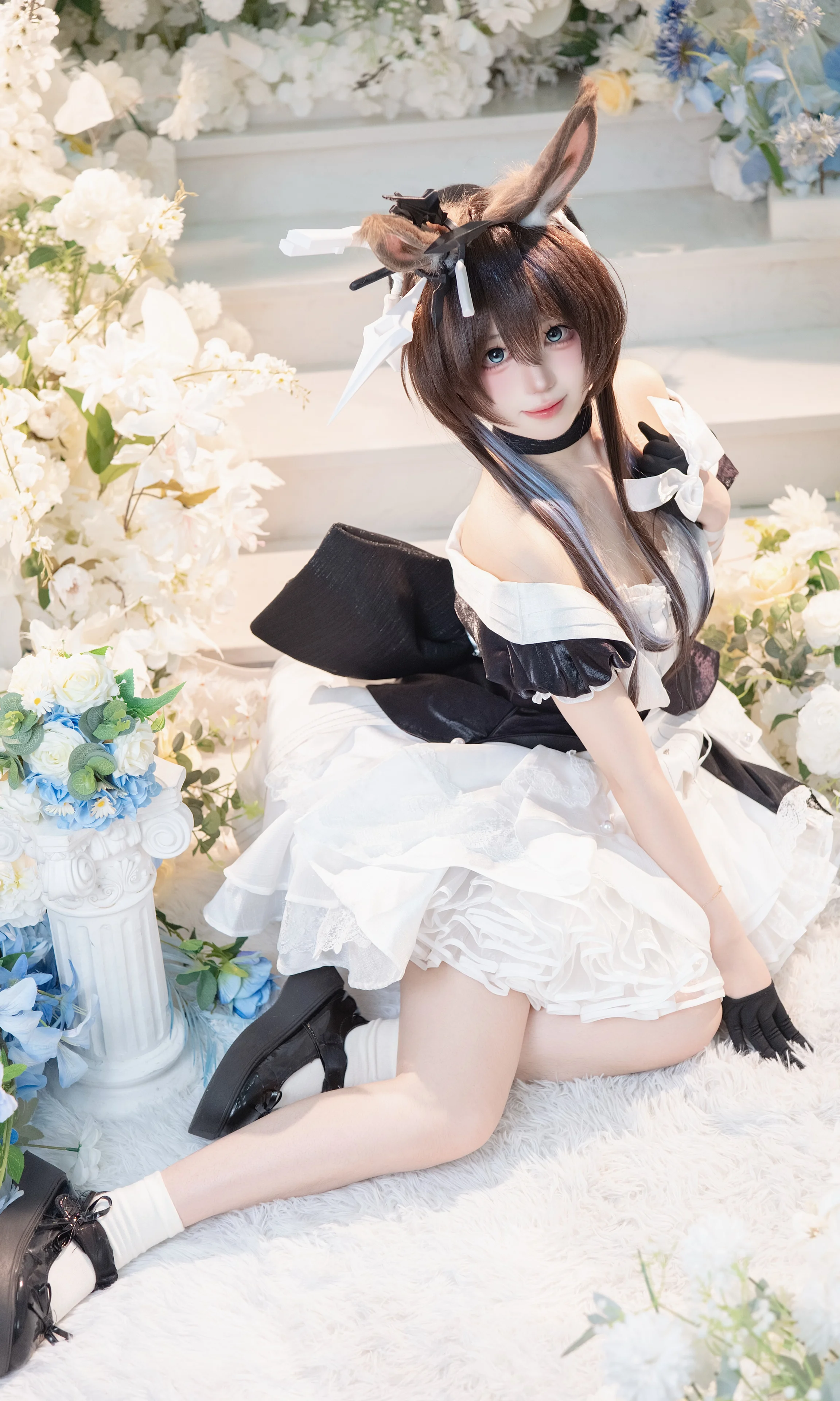 [Amiya cosplay] Arknights FES Dress Bunny, Spring Prelude in the Garden - Image 6