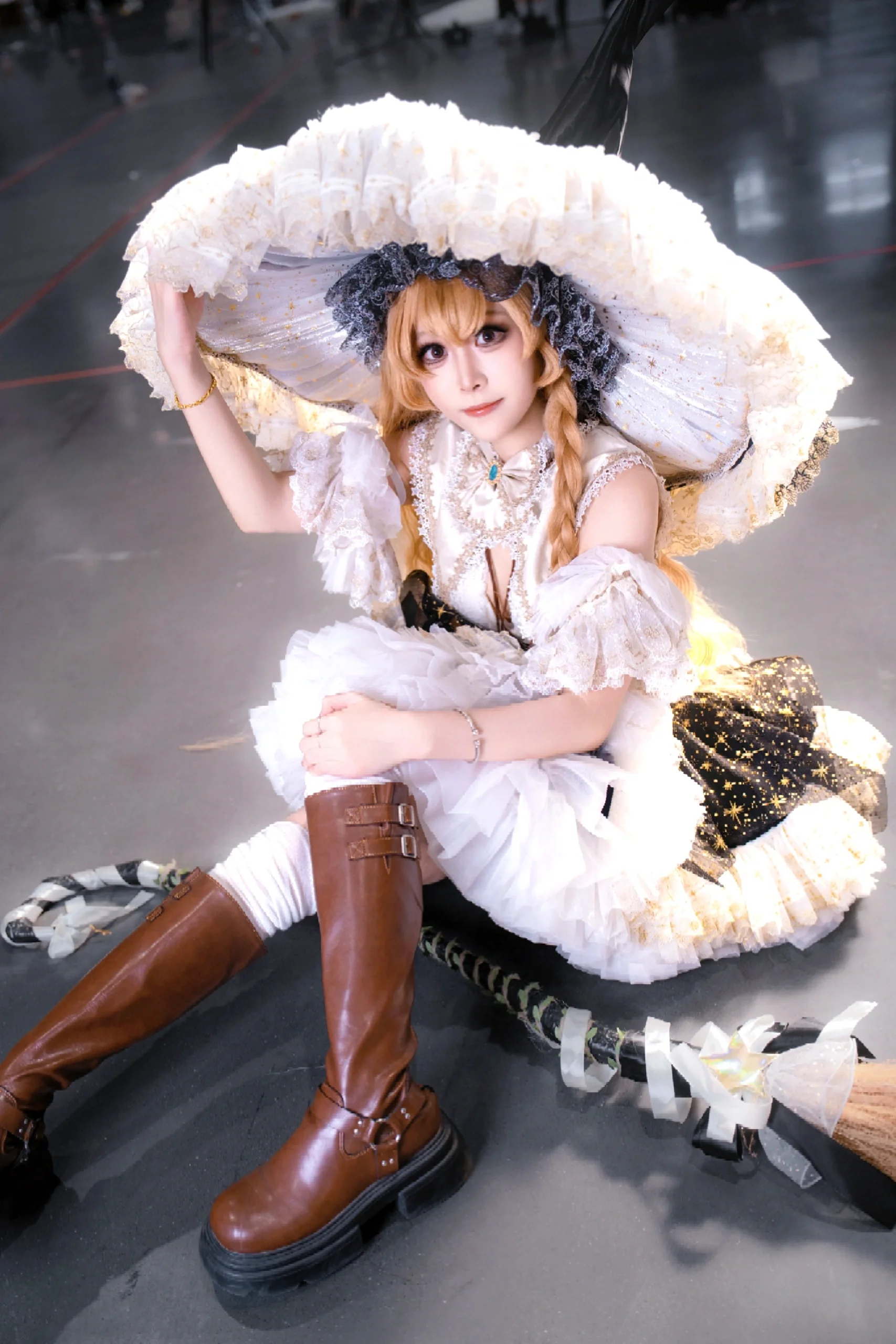 【雾雨魔理沙cos】东方project黑白魔法使的漫展场照与滑稽原味鸡 - 第 1 张