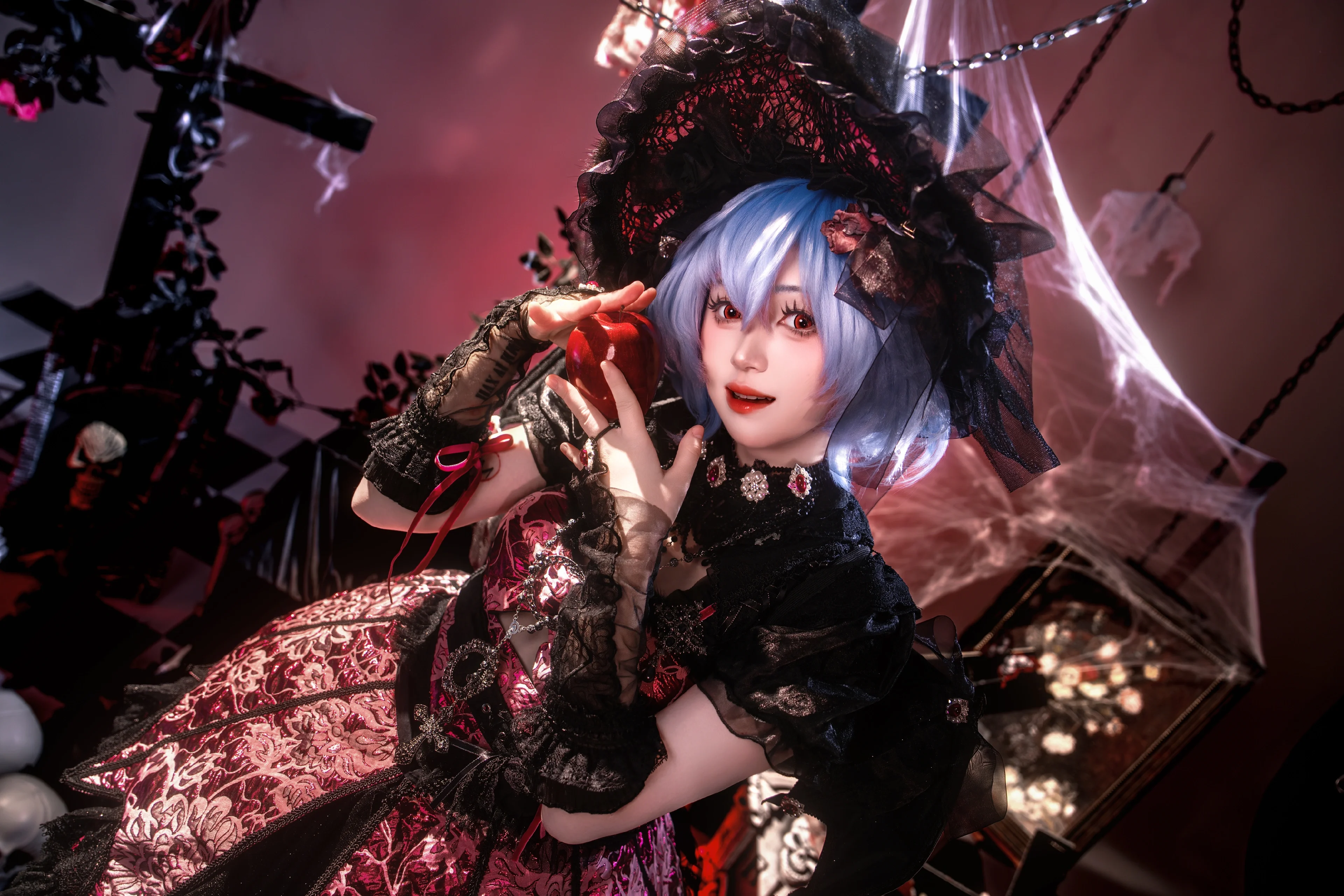 【蕾米莉亚cos】东方Project的暗夜贵族演绎万圣节魔法 - 第 4 张