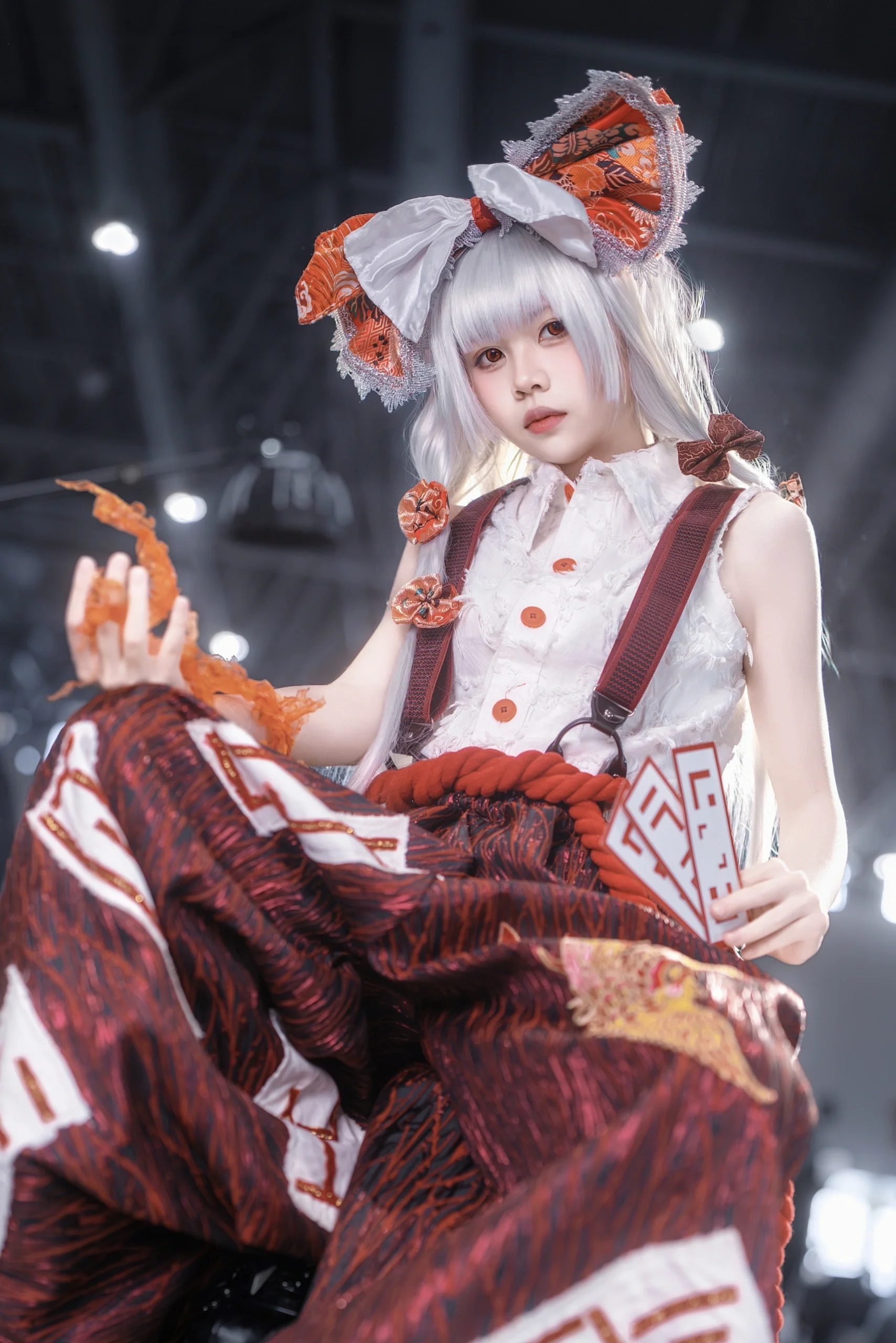 【藤原妹红cos】东方Project，新春场照里的不死红烟