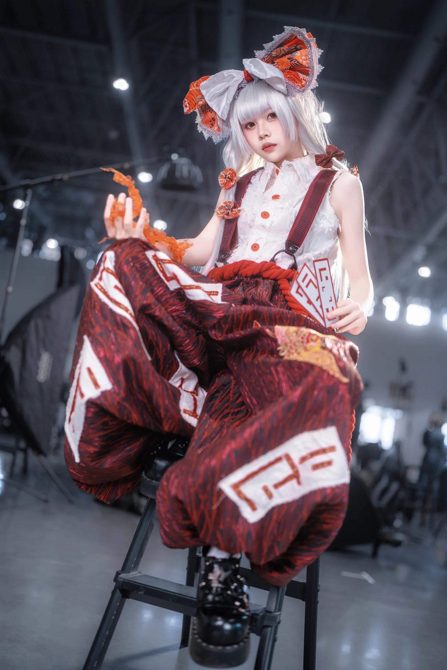 【藤原妹红cos】东方Project，新春场照里的不死红烟 - 第 2 张