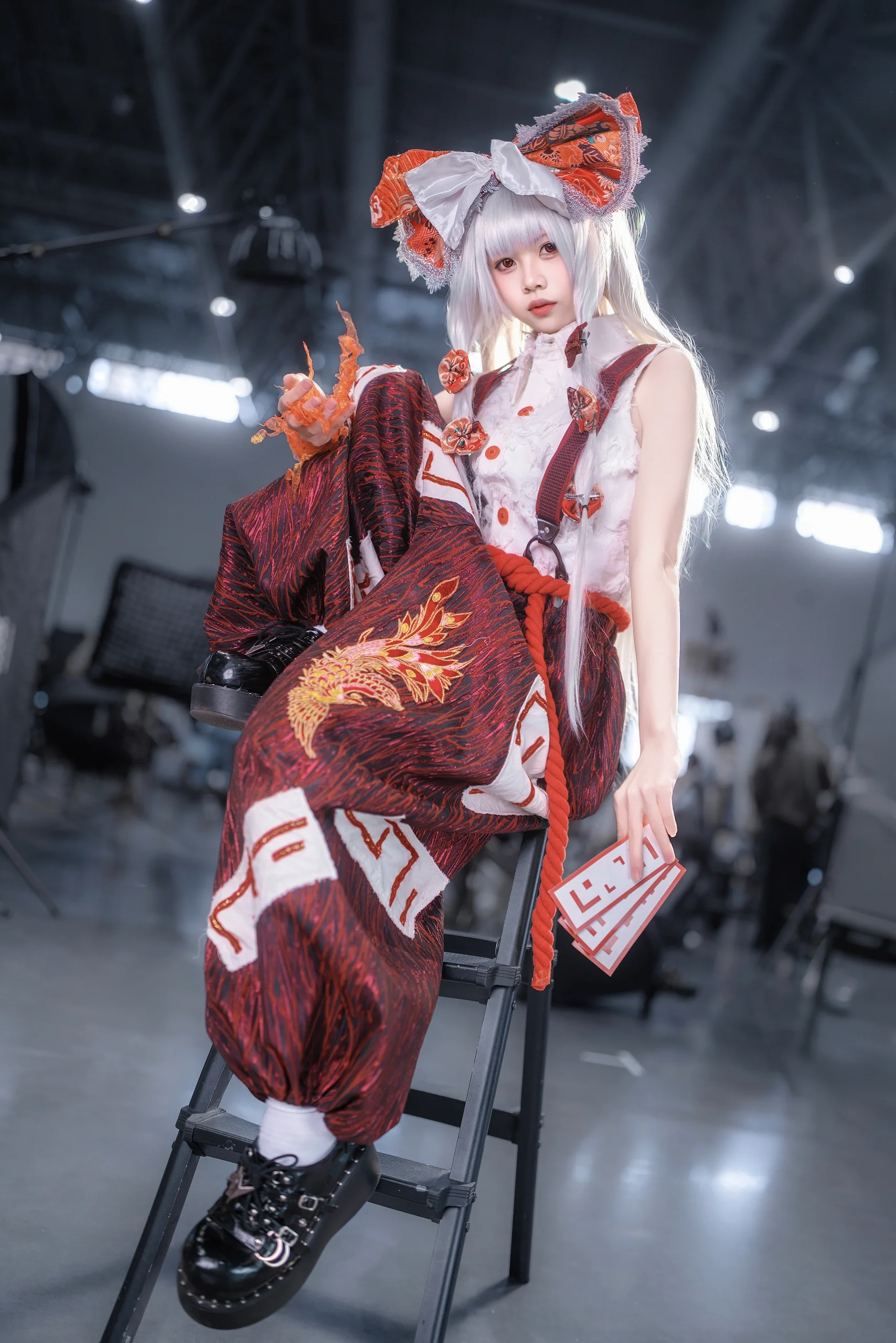 【藤原妹红cos】东方Project，新春场照里的不死红烟 - 第 3 张