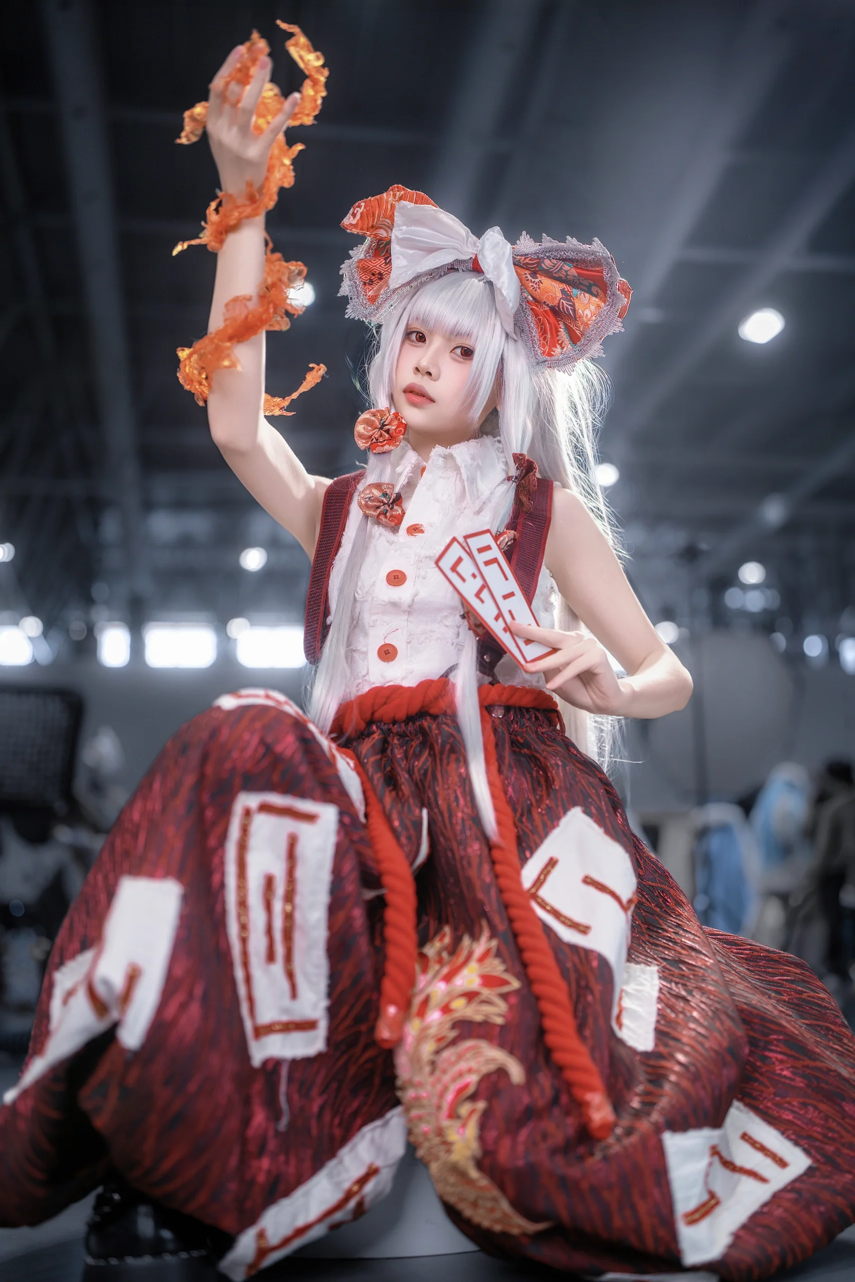 【藤原妹红cos】东方Project，新春场照里的不死红烟 - 第 4 张