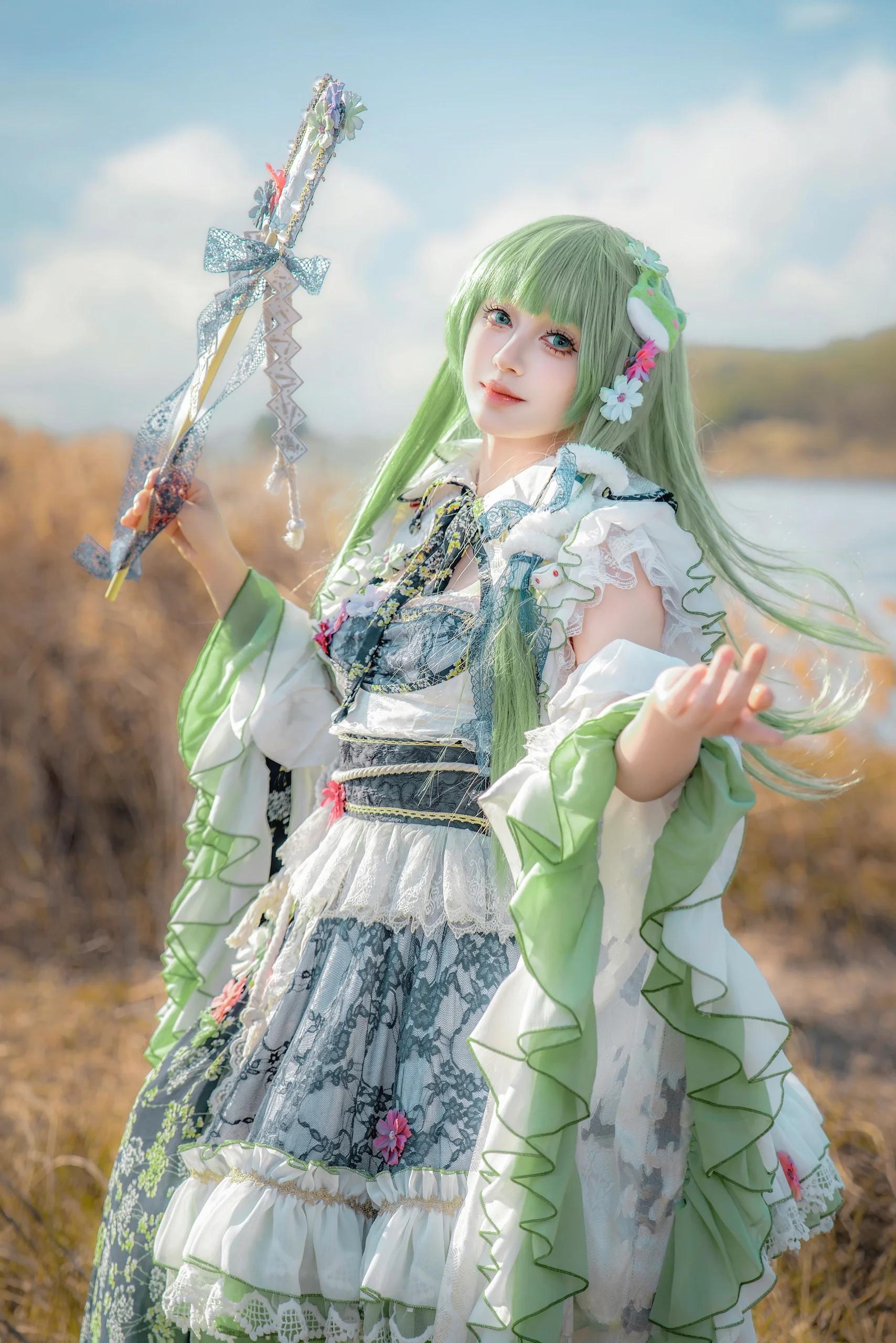 【東風谷早苗cos】信陽的風與蘆葦，帶來的奇幻感 - 第 3 張