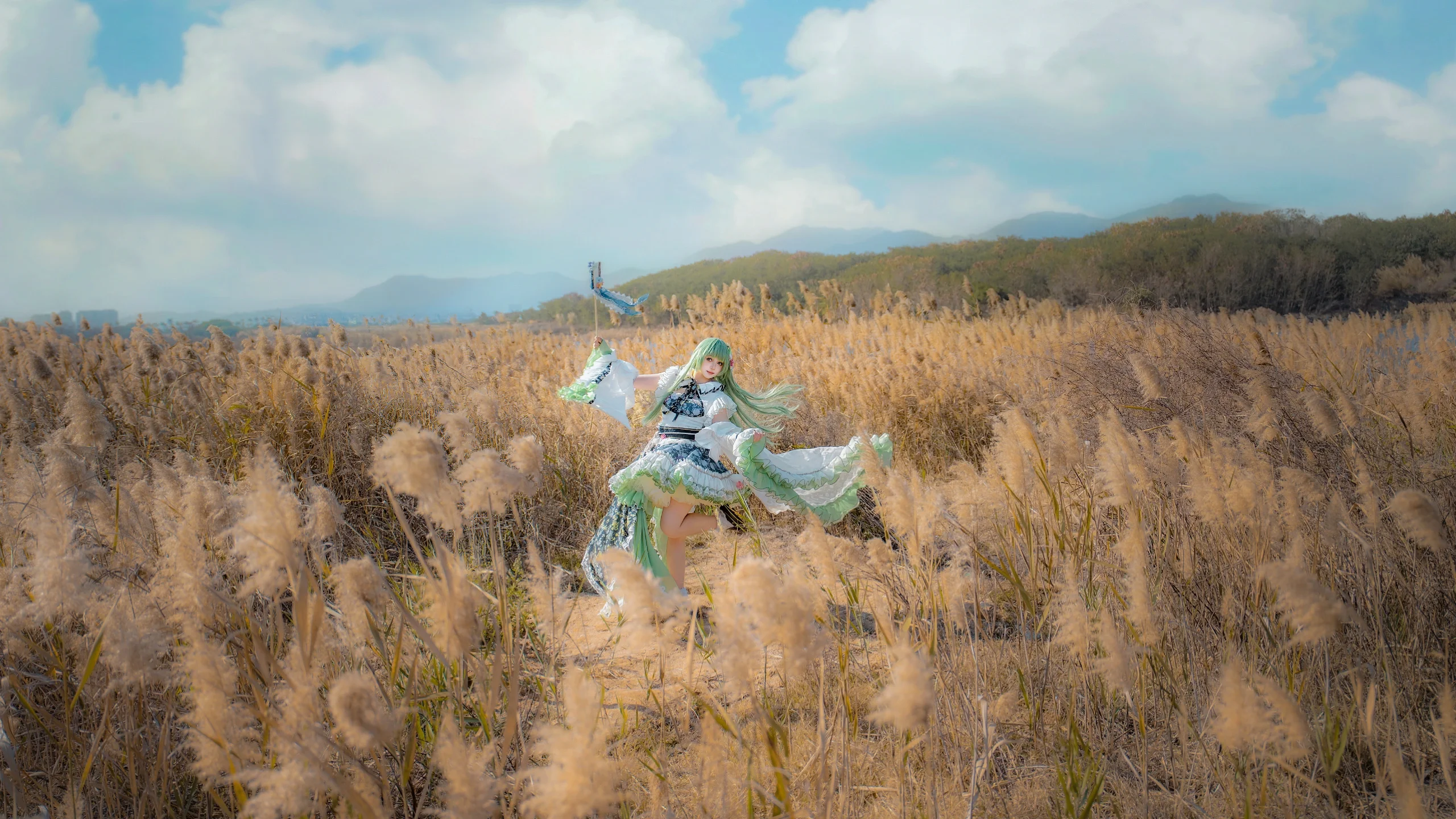 【東風谷早苗cos】信陽的風與蘆葦，帶來的奇幻感 - 第 8 張