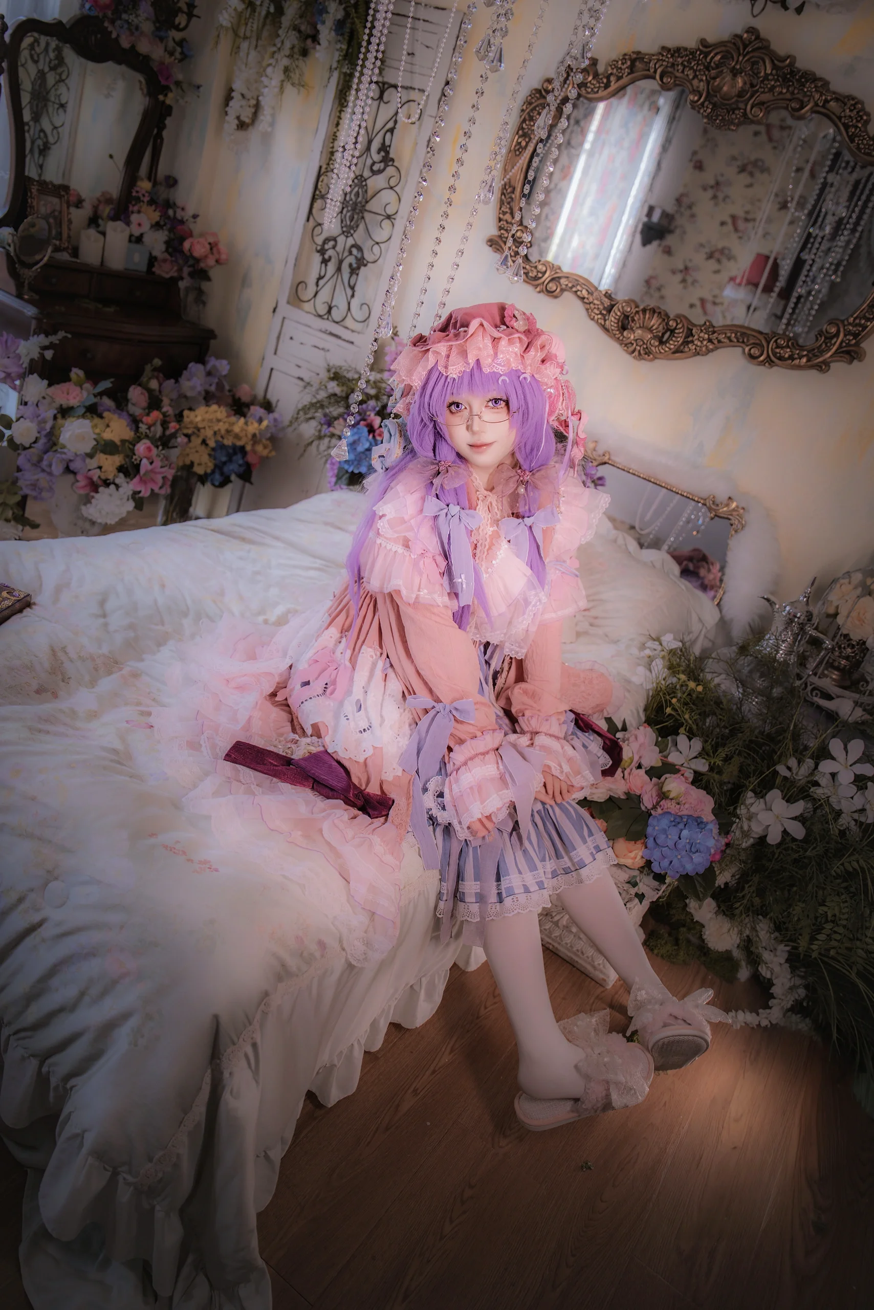 【帕秋莉cos】东方Project里的静谧魔法使，梦中书卷气