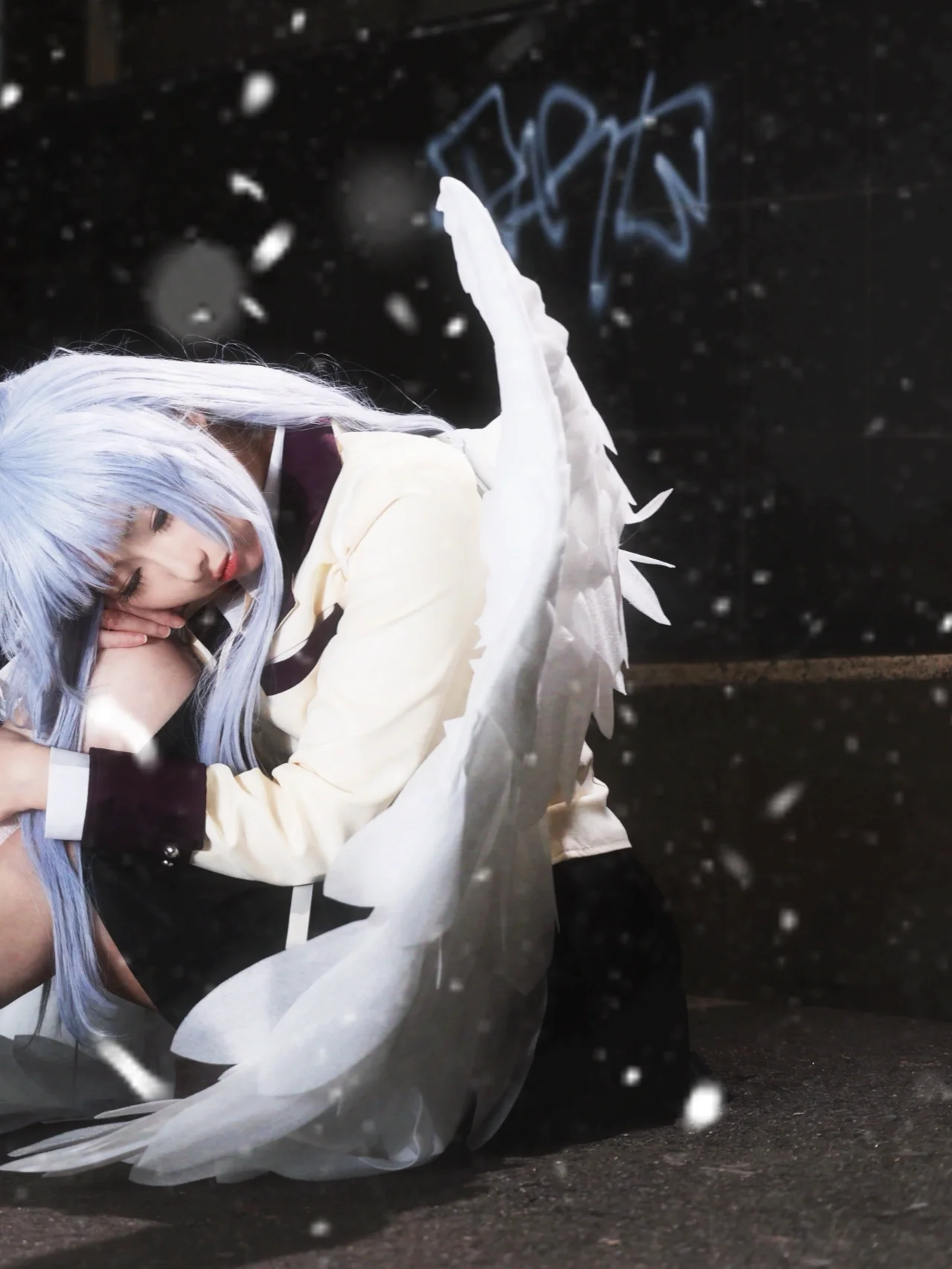 【立华奏cos】悉尼雪夜Angel Beats!，在寂静中感受天使 - 第 2 张
