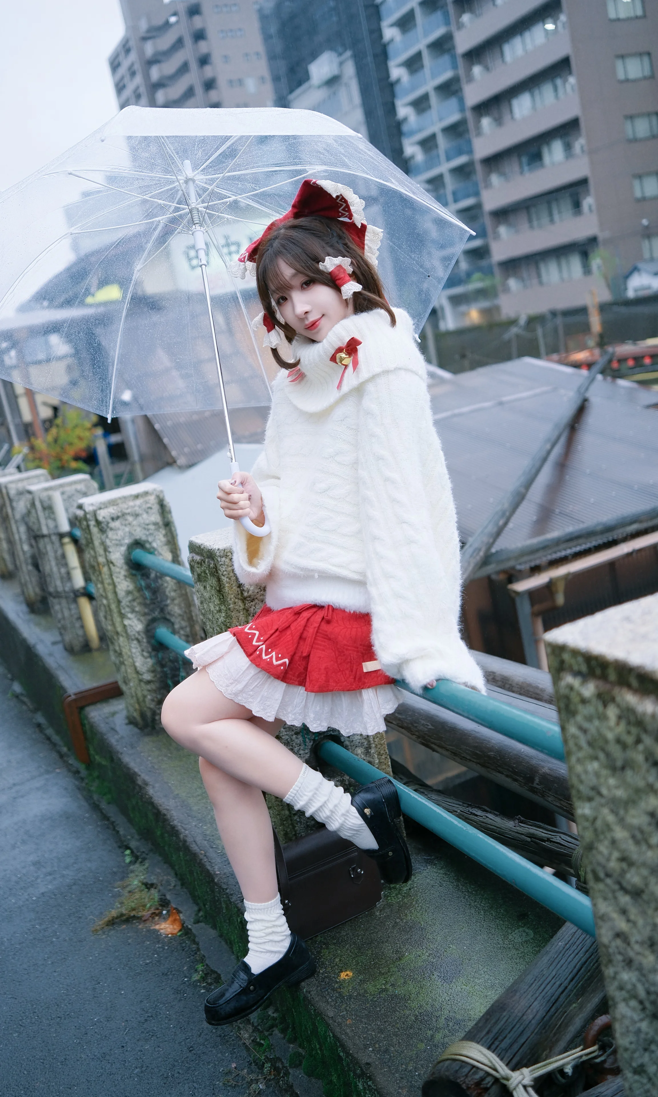 【博丽灵梦cos】东方project现世巫女在东京藏前街头记录