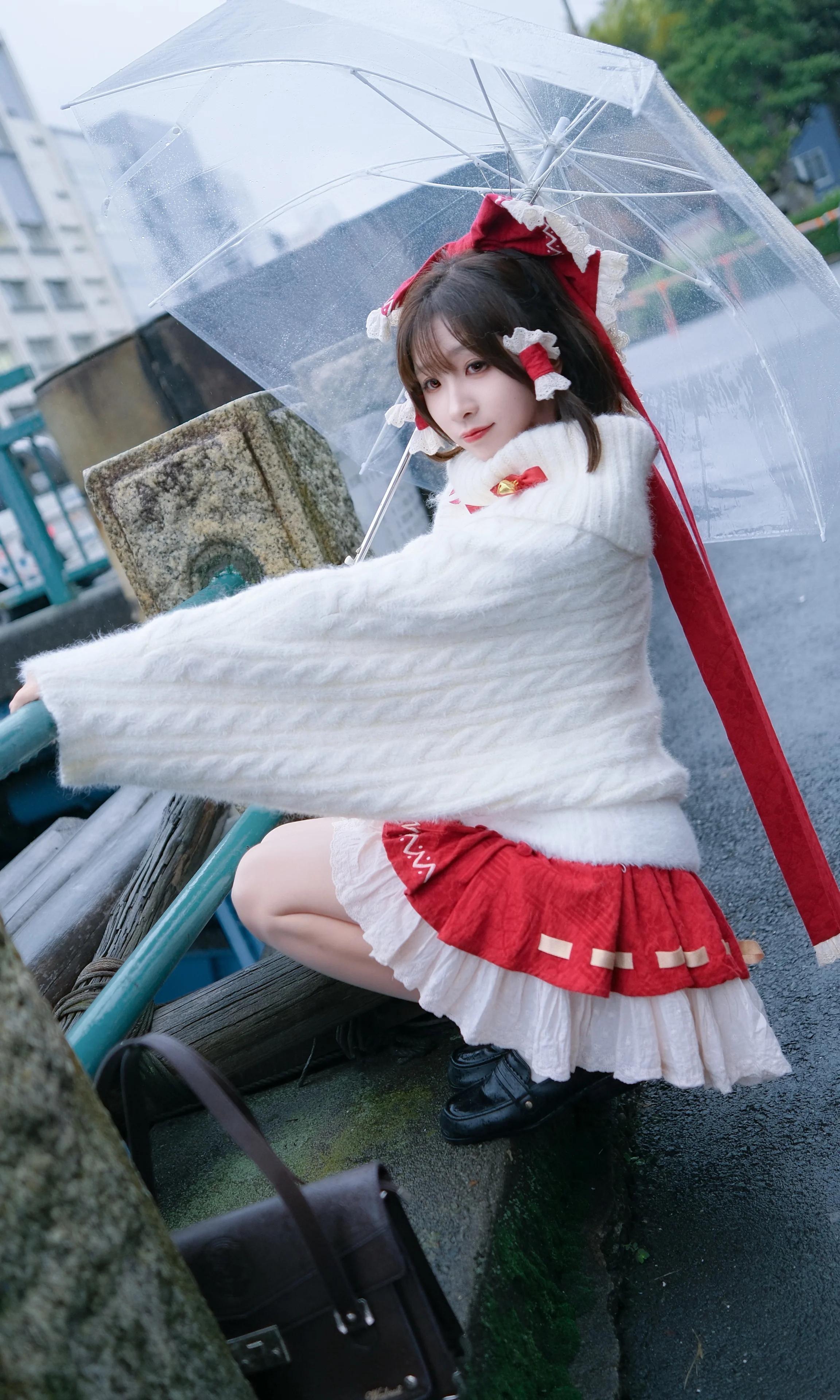 【博丽灵梦cos】东方project现世巫女在东京藏前街头记录 - 第 2 张