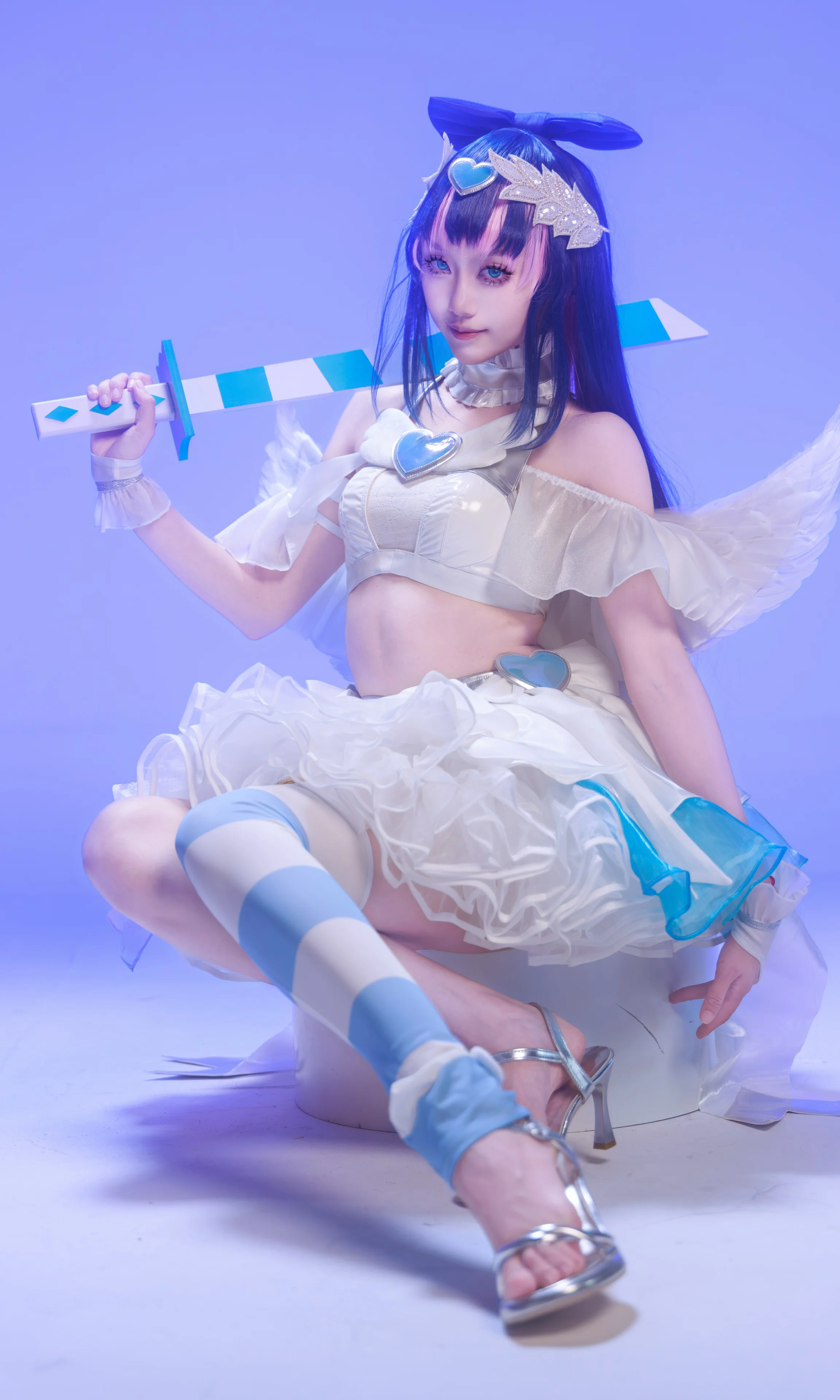【Stocking cos】吊带袜天使的忏悔时刻，武器小细节你发现了吗 - 第 1 张