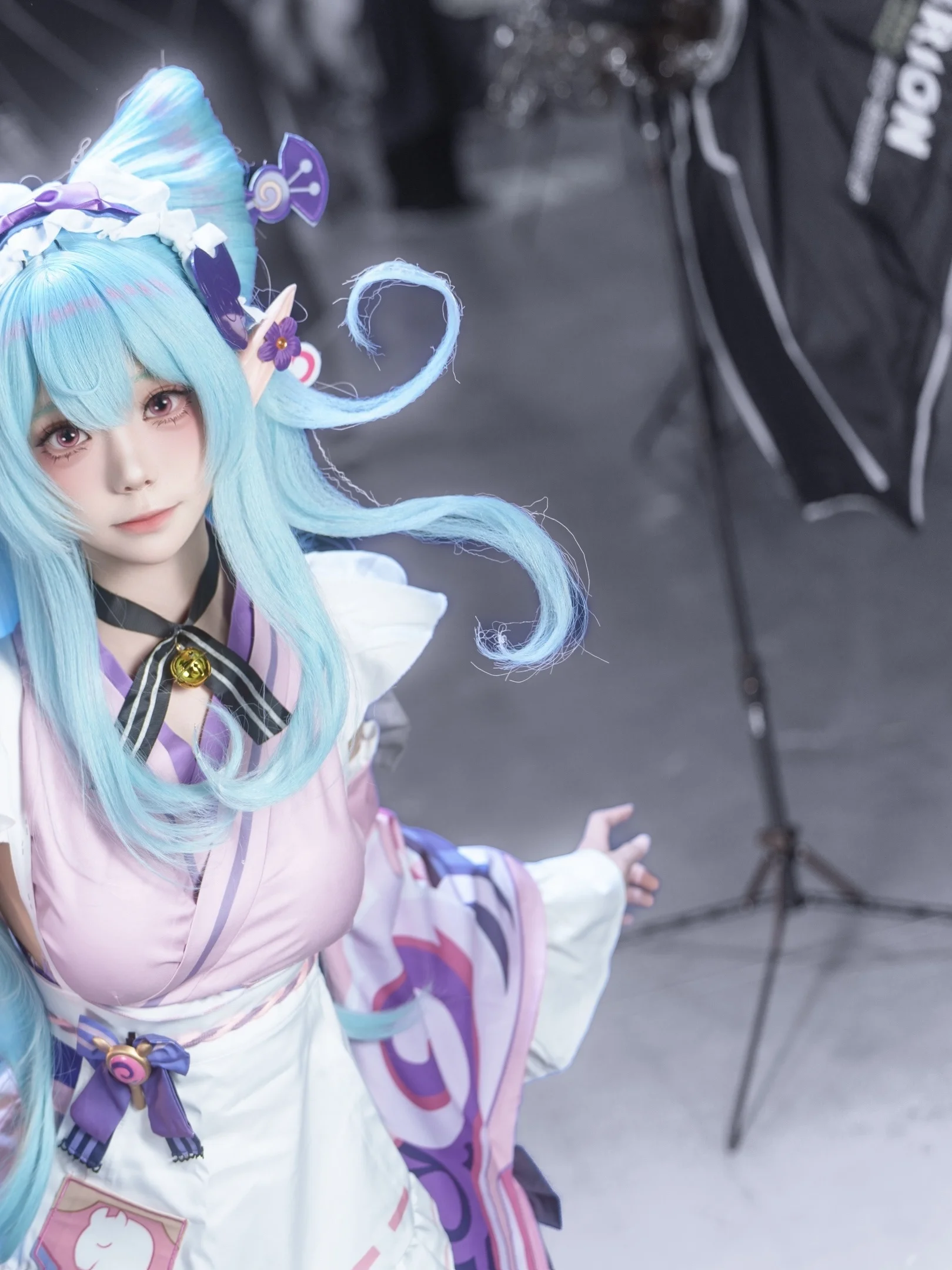 【梦见月瑞希cos】原神纳塔风格，手持团扇的漫展记录 - 第 3 张