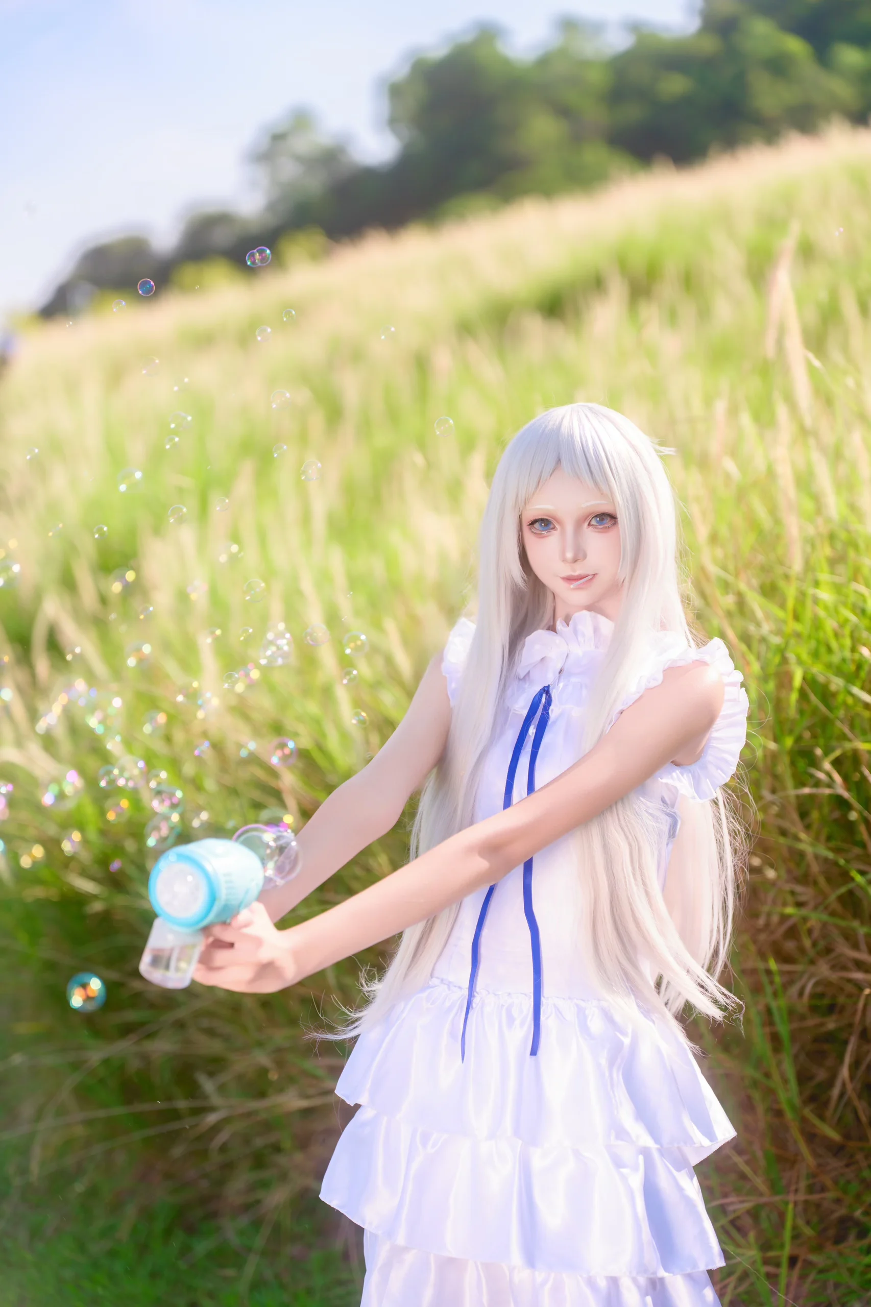 面码cos 未闻花名，在粉色花海里找到你了 - 第 3 张