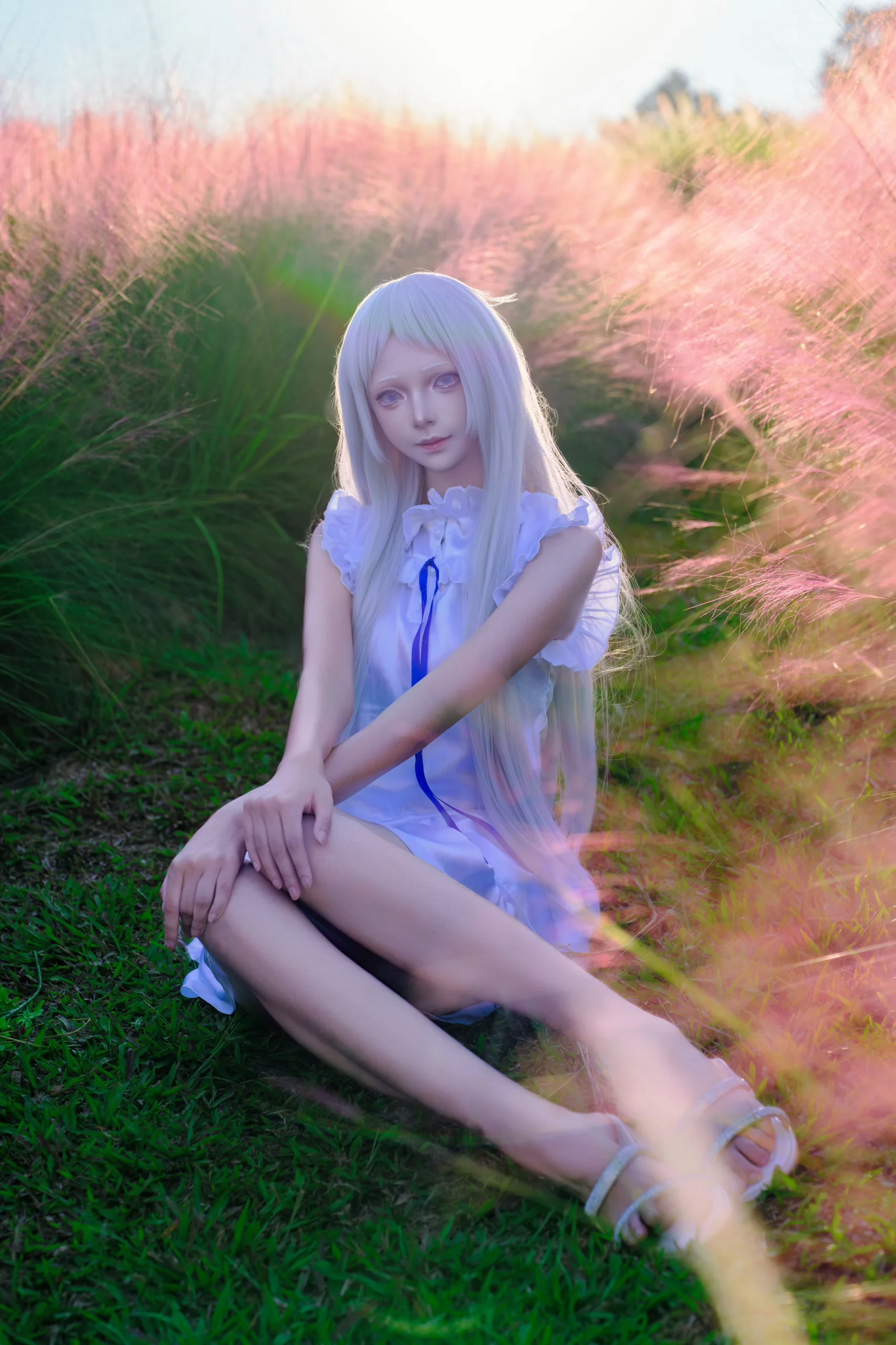 面码cos 未闻花名，在粉色花海里找到你了 - 第 4 张