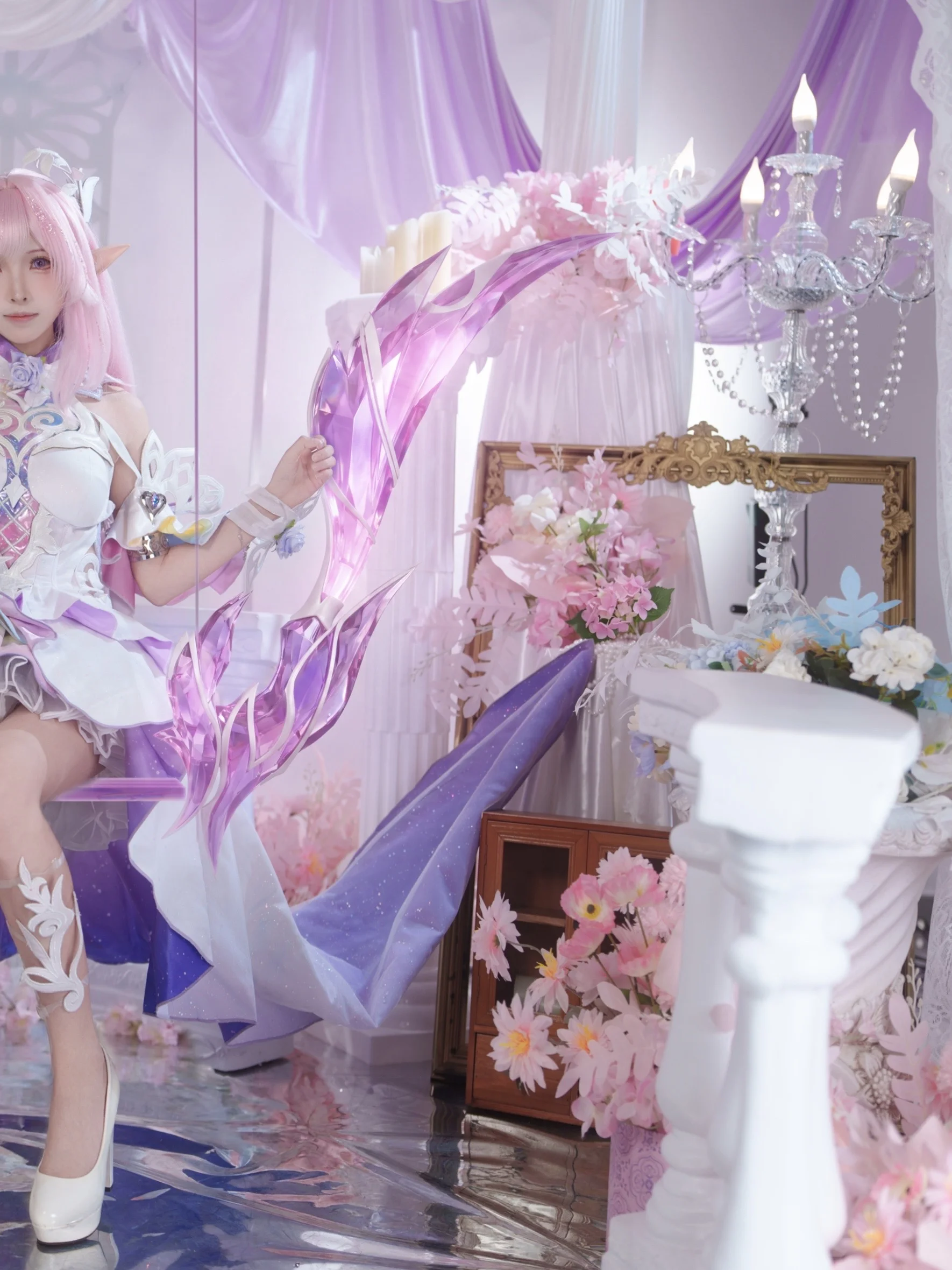 【昔涟cos】崩坏星穹铁道的镜面幻境，定格轻盈仙气 - 第 2 张