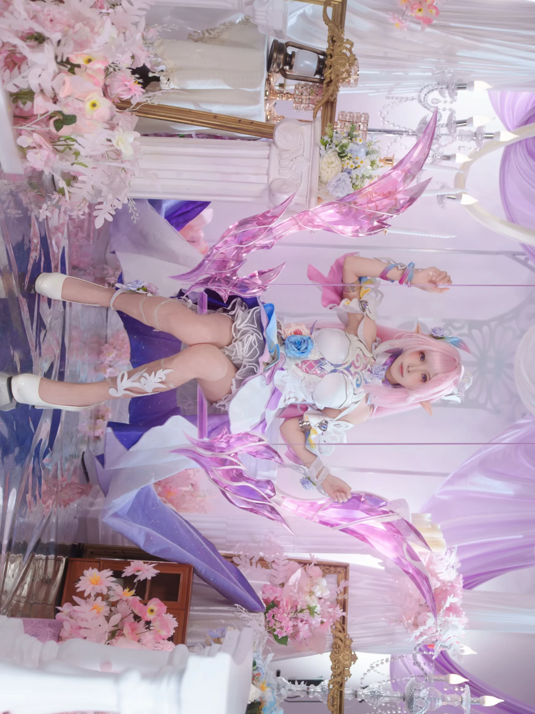 【昔涟cos】崩坏星穹铁道的镜面幻境，定格轻盈仙气 - 第 3 张