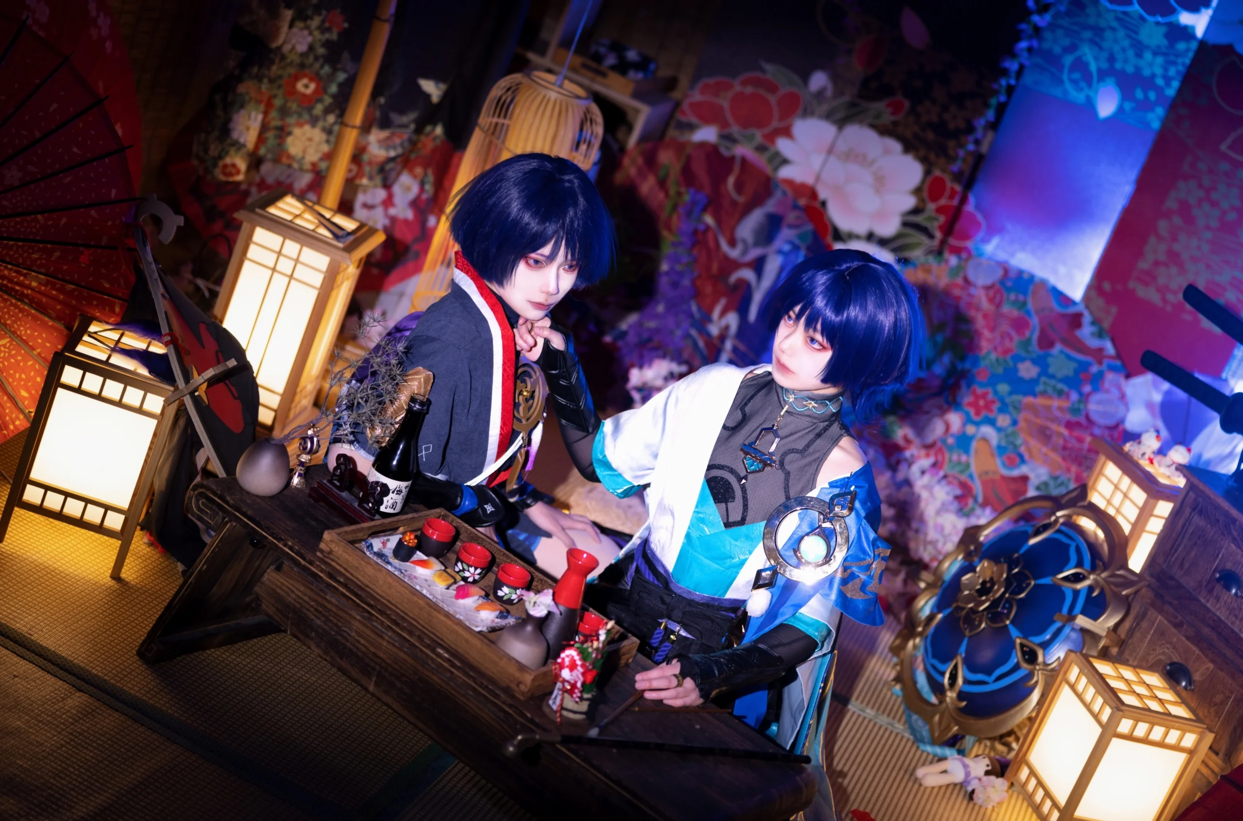 [Scaramouche cosplay] Can Puppets Get Drunk Too? A Drifting Afternoon Sip - Image 3