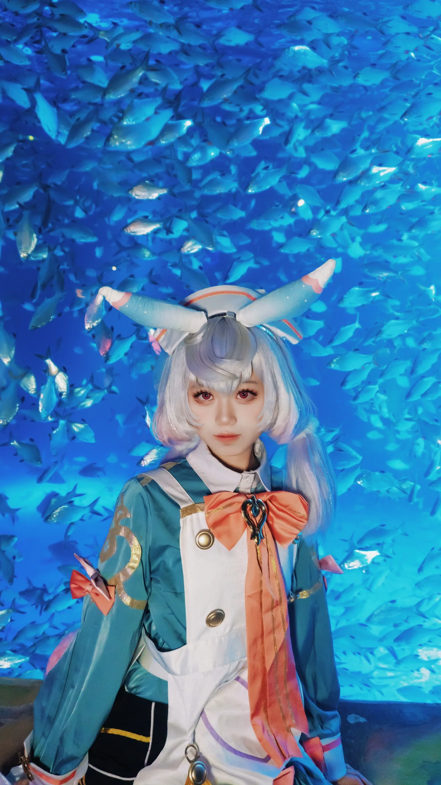 【希格雯cos】原神里的反差魅力，在水族馆拿麻醉枪的一天 - 第 8 张