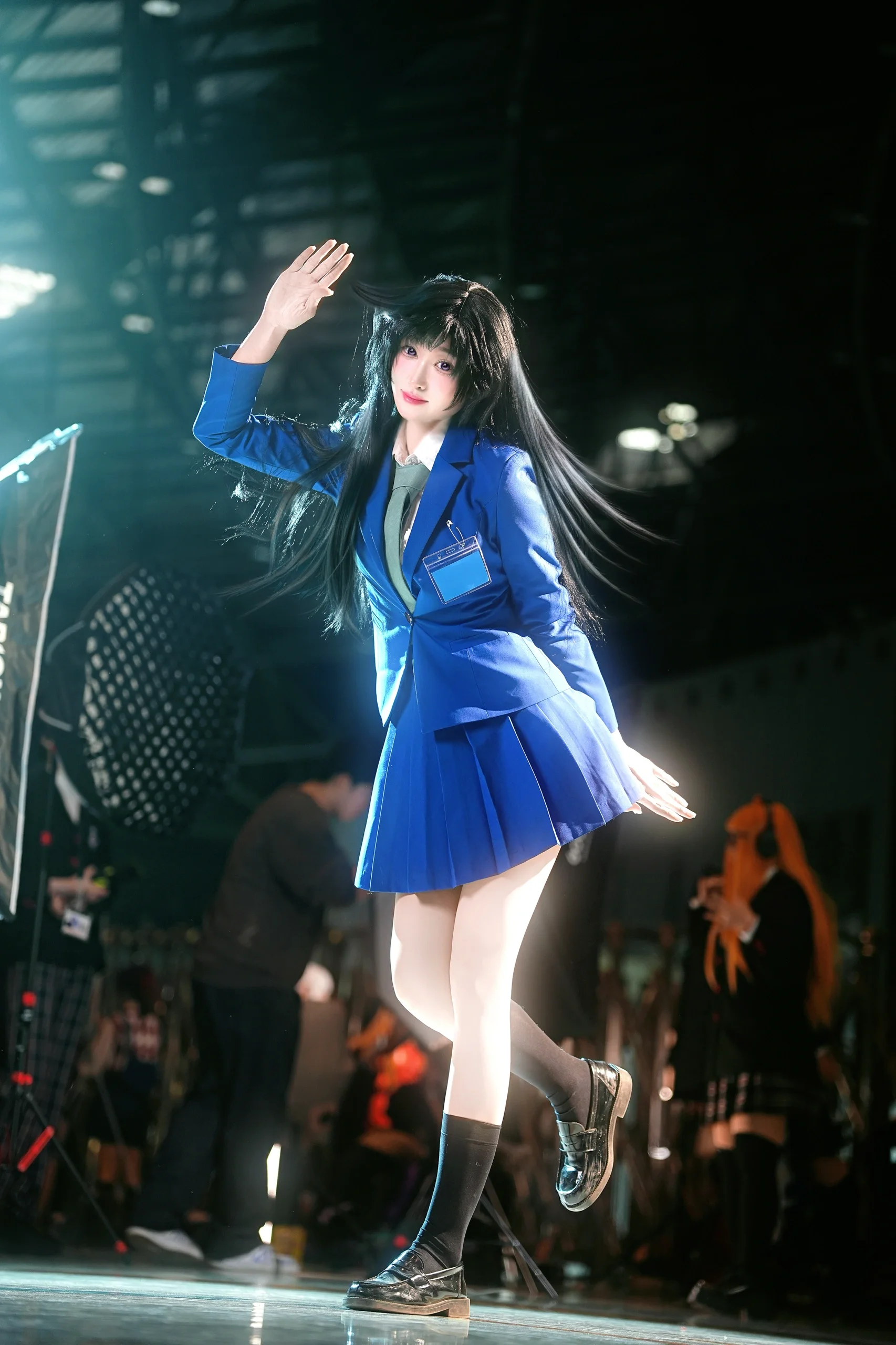 【毛利兰cos】空手道少女的凌厉动态，名侦探柯南里的蓝色闪光
