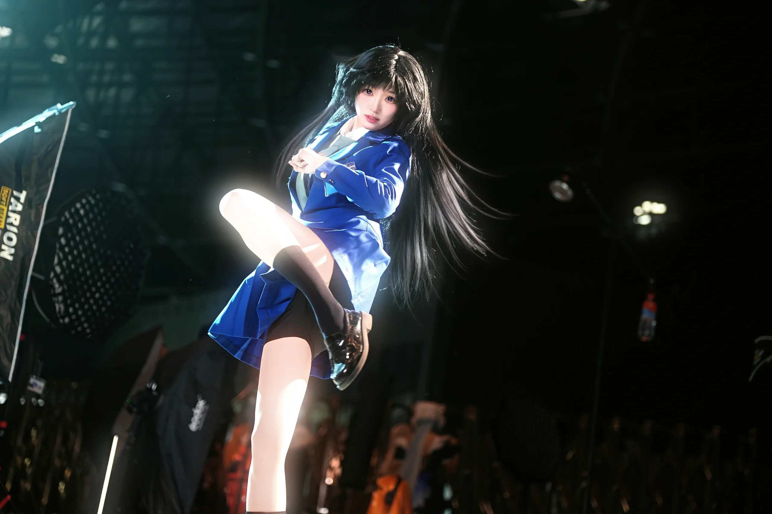 【毛利蘭cos】空手道少女的凌厲動態，名偵探柯南里的藍色閃光 - 第 5 張