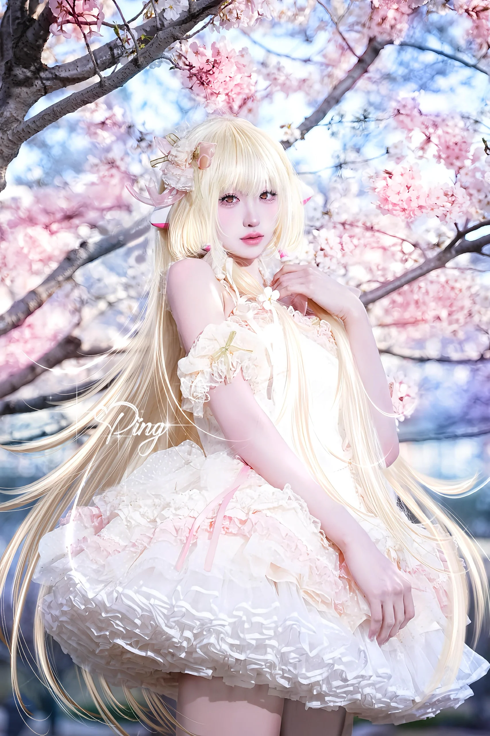 【小叽cos】人形电脑天使心，樱花树下的梦幻定格