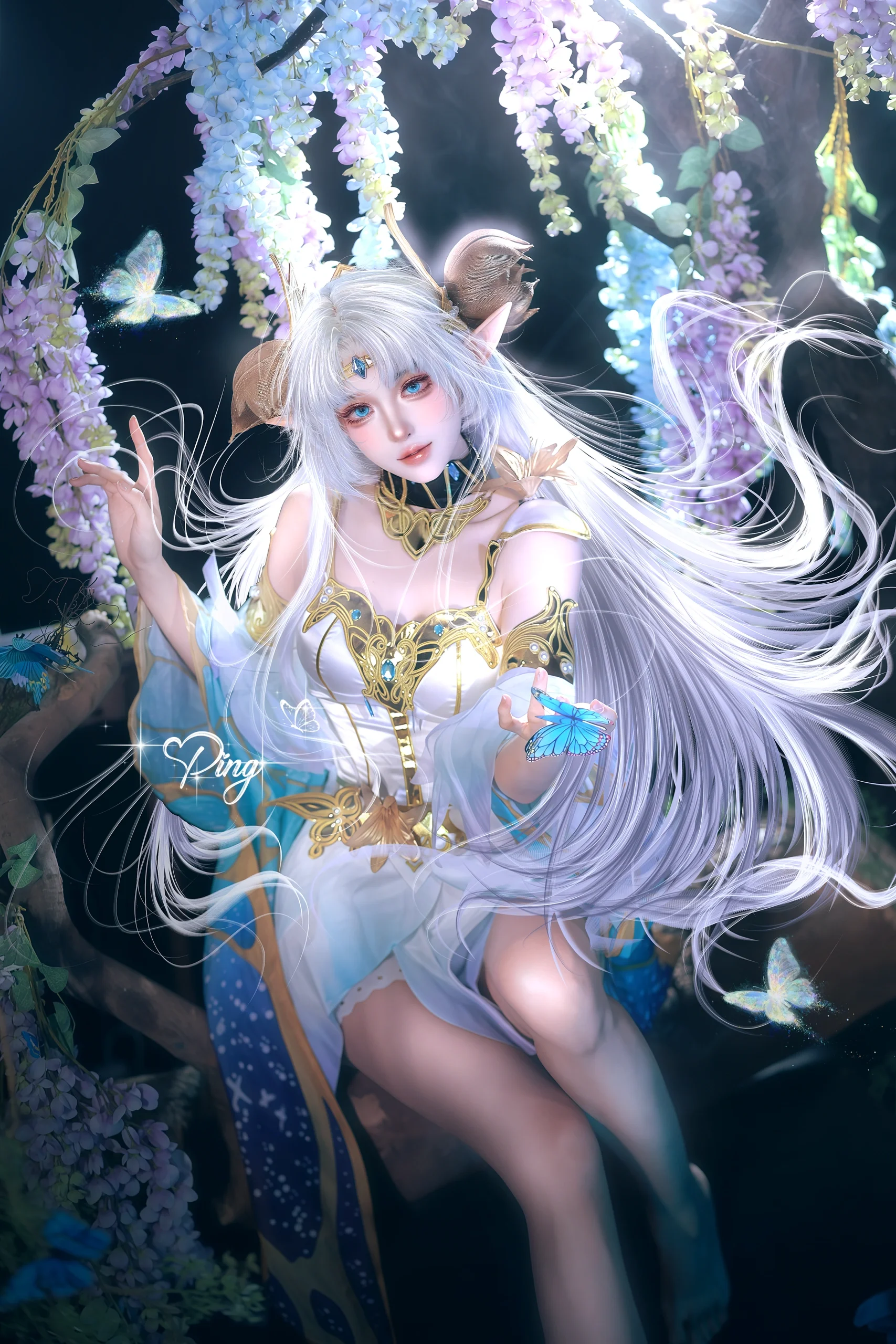 【貂蝉cos】仲夏夜之梦的精灵少女 - 第 1 张