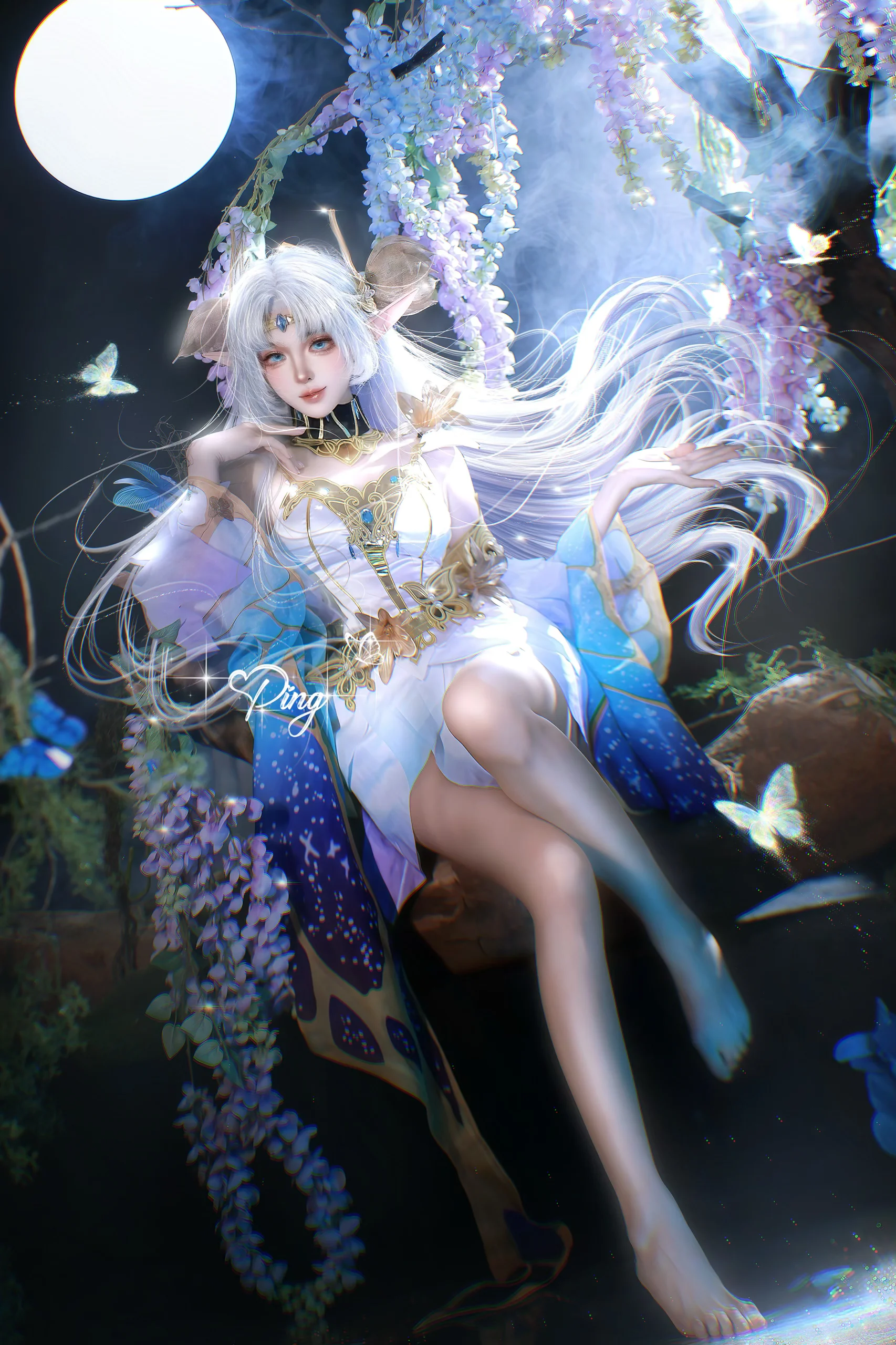 【貂蝉cos】仲夏夜之梦的精灵少女