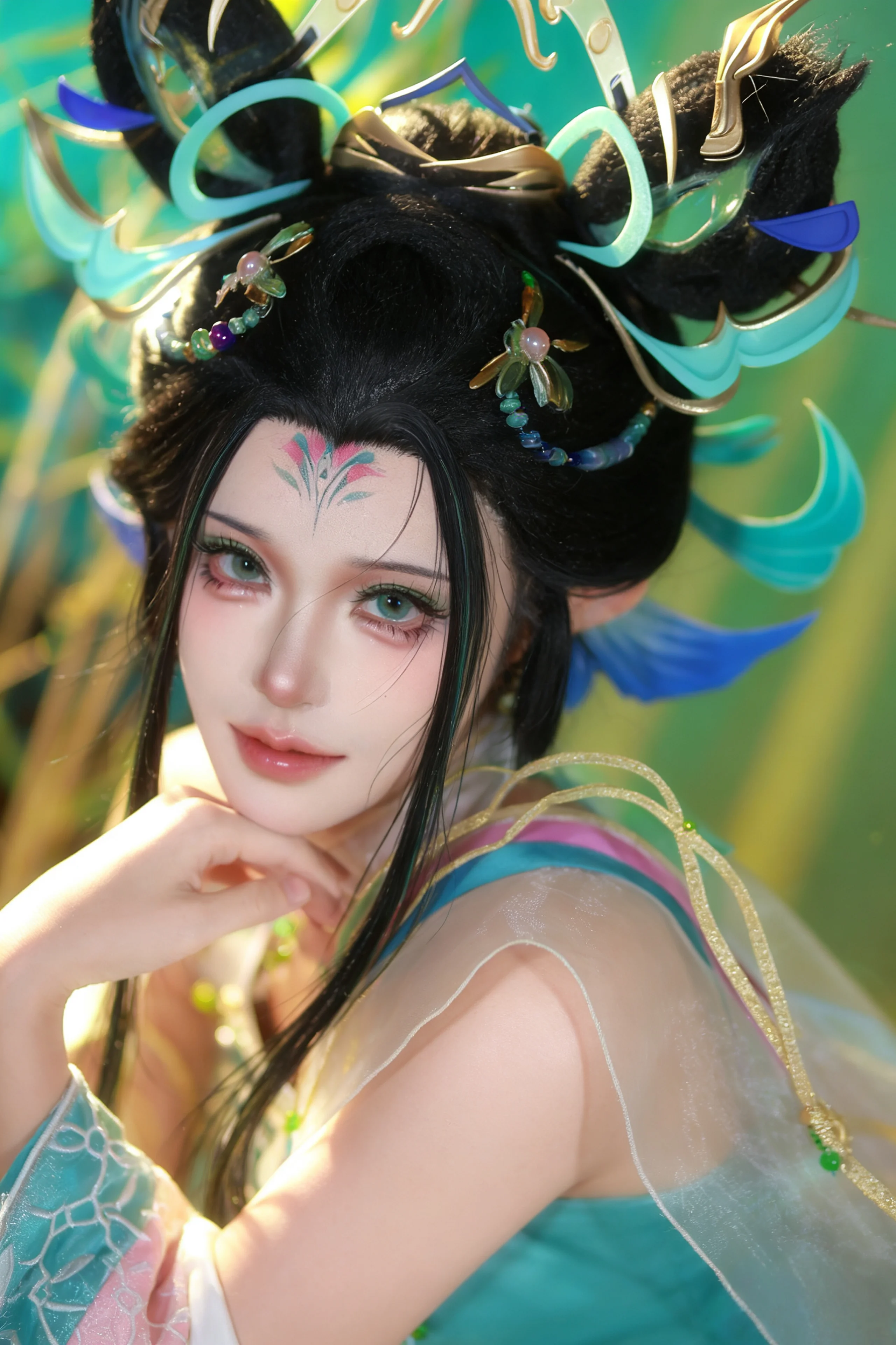 【妲己cos】蛇年限定青綠仙姿造型攝影日記 - 第 4 張