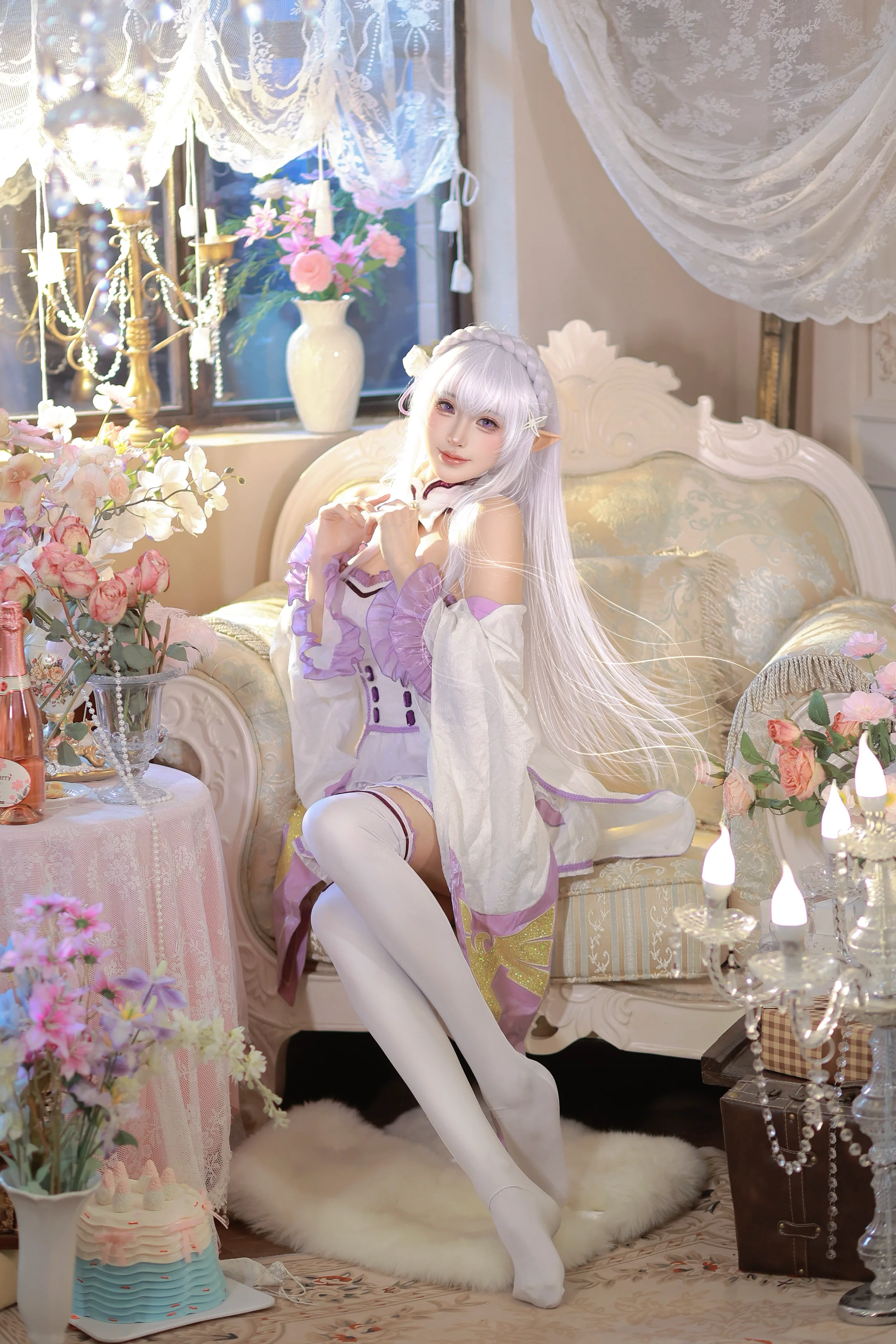 【愛蜜莉雅cos】從零開始的異世界生活，精靈少女的午後閒適時光 - 第 1 張