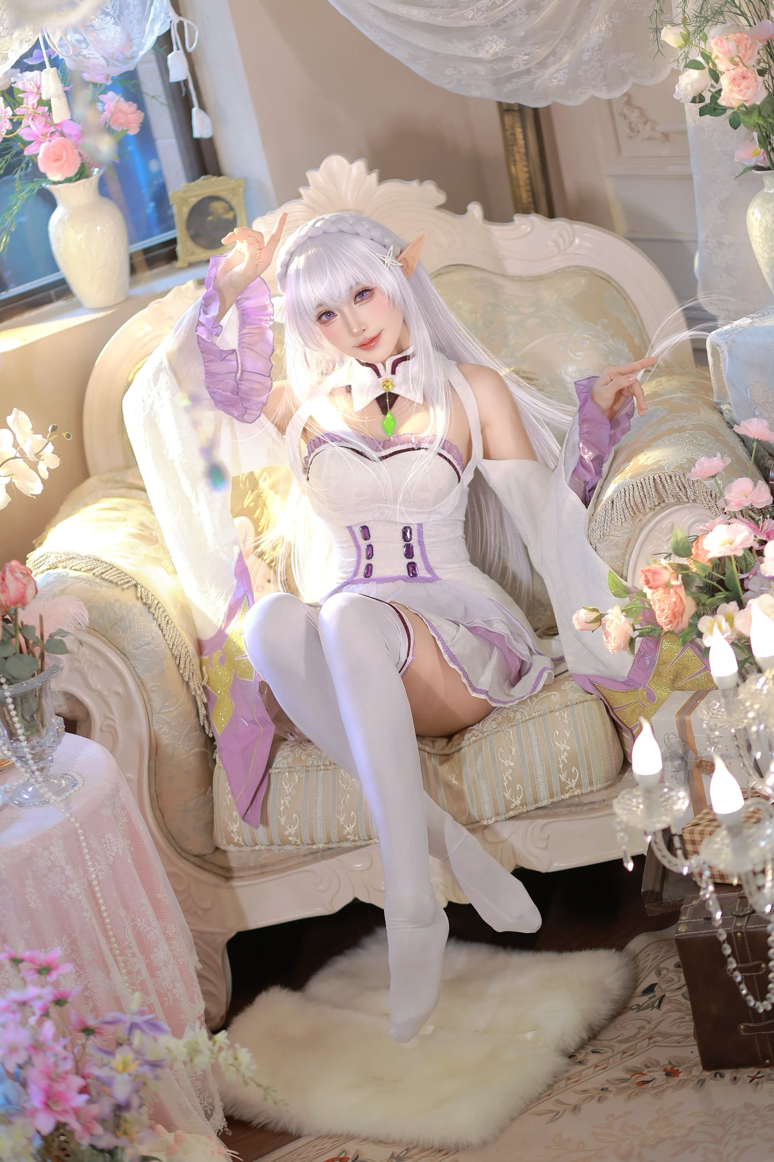 【愛蜜莉雅cos】從零開始的異世界生活，精靈少女的午後閒適時光 - 第 2 張