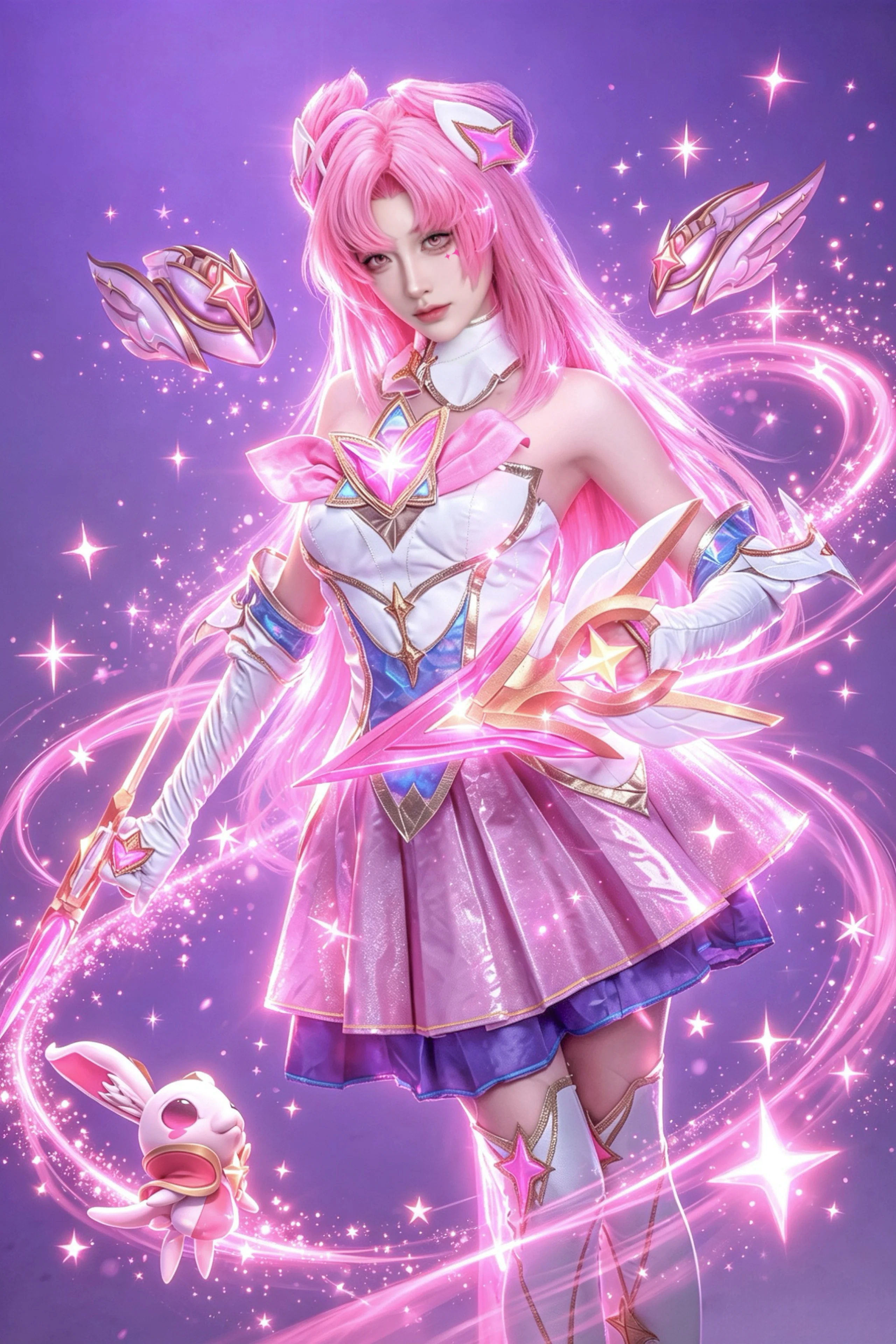【卡莎cos】英雄聯盟星之守護者，魔法光芒與戰鬥少女 - 第 2 張