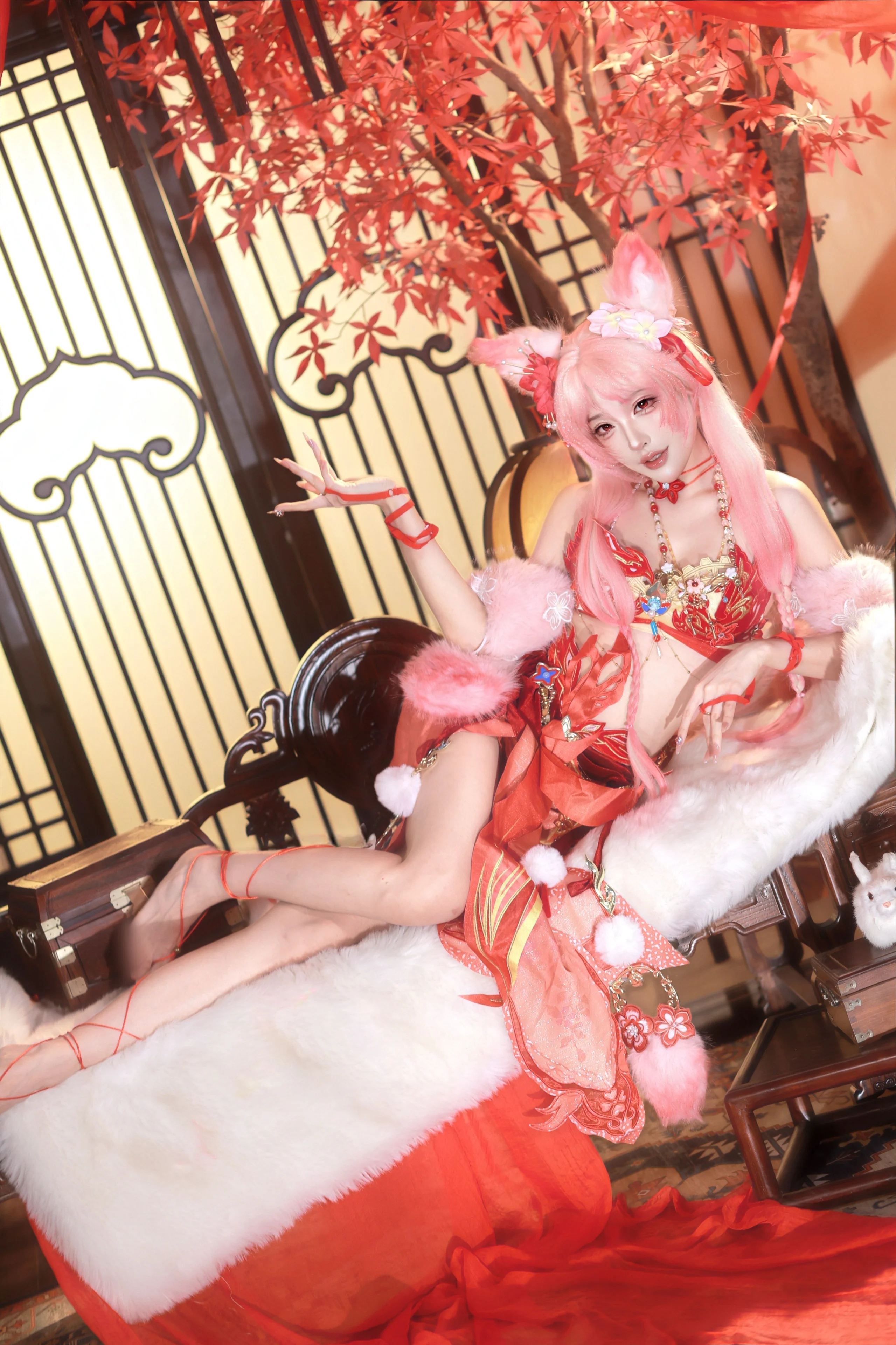 【玉玲瓏cos】永劫無間喜緣紅線，國風魅惑的完美演繹 - 第 3 張