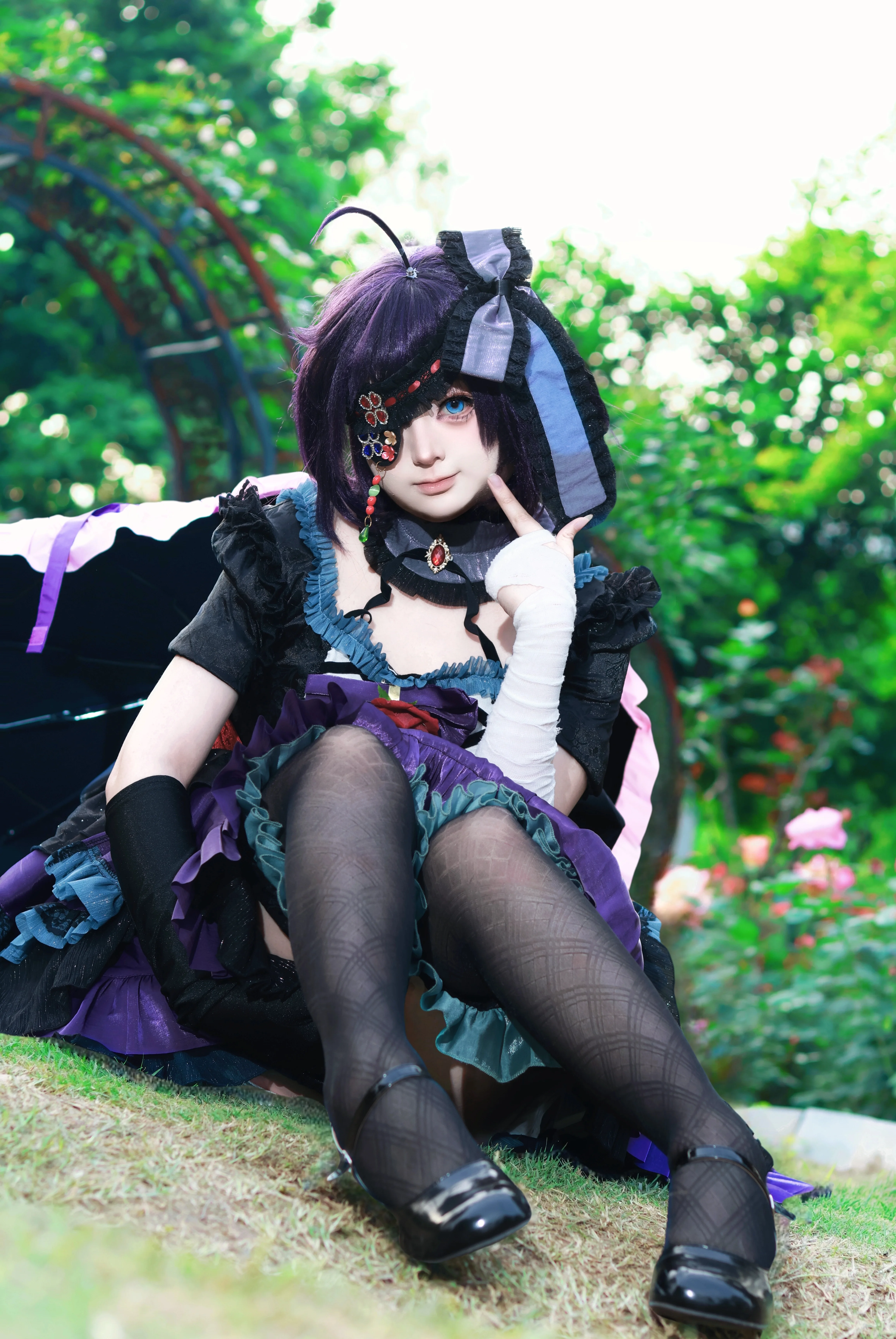 【小鸟游六花cos】蔷薇礼服下的中二病少女