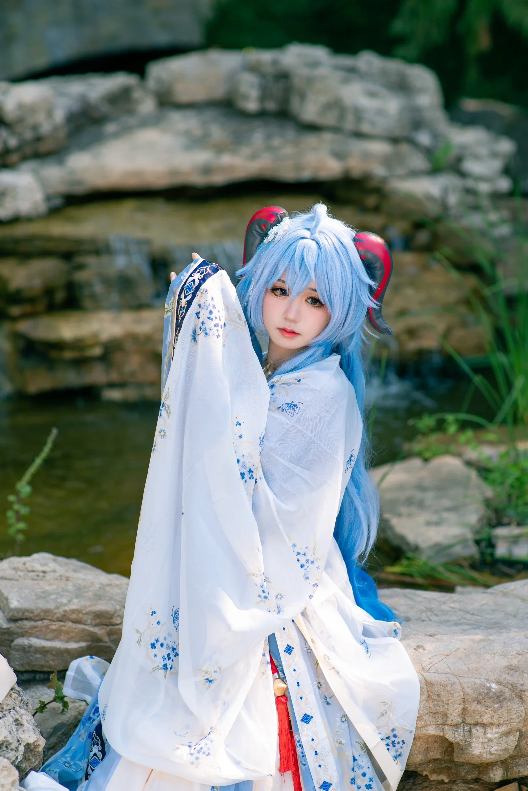 【甘雨cos】第七次化身，同人汉服版的中秋祝福