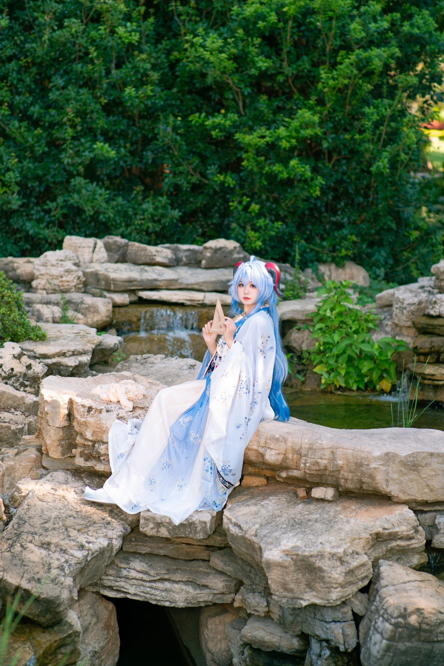 【甘雨cos】第七次化身，同人汉服版的中秋祝福 - 第 2 张