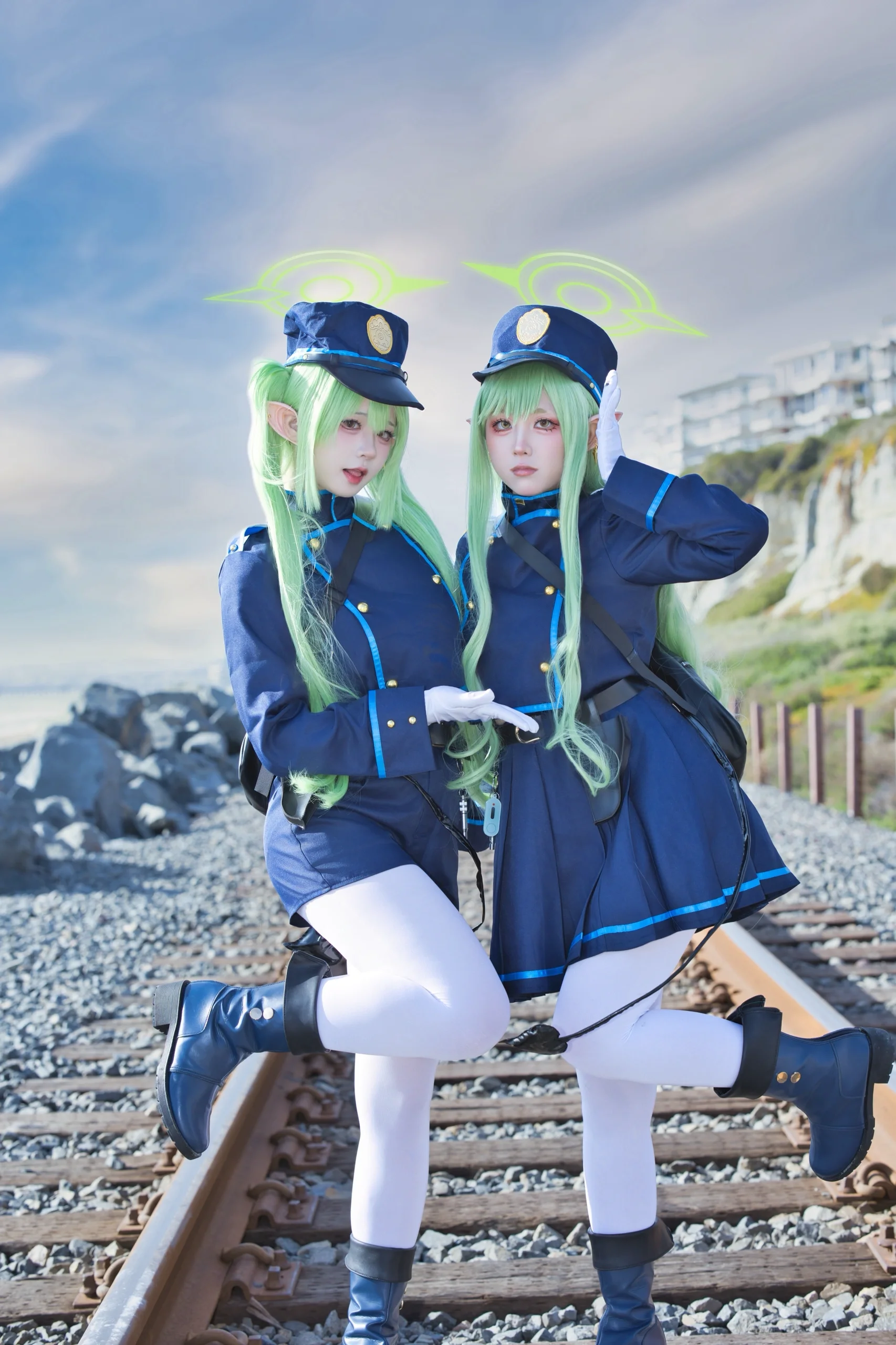 【橘光橘望cos】蔚蓝档案海岸铁道双子星 - 第 2 张