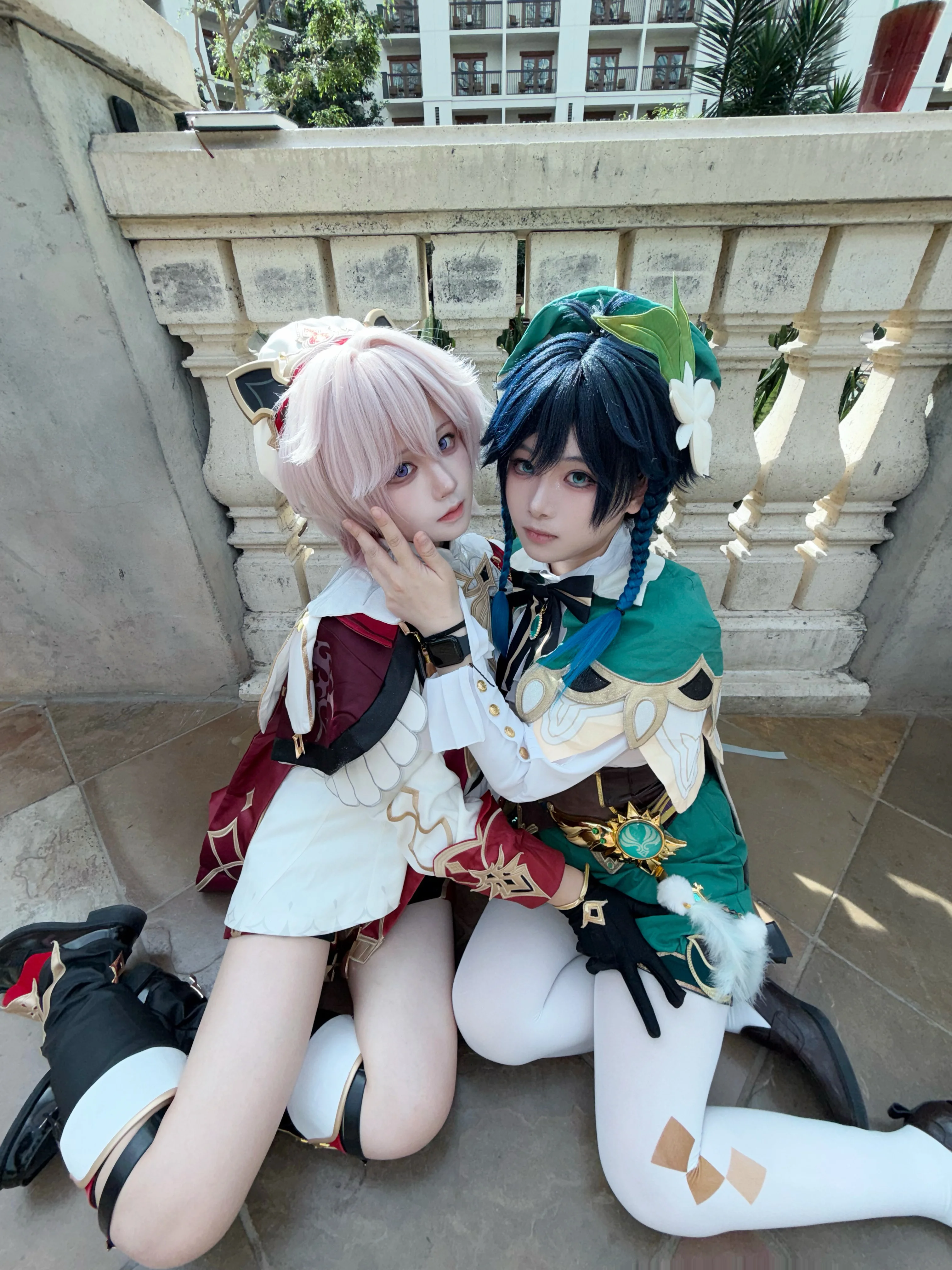 【塔利雅&温迪cos】蒙德的风与诗，第一次出男孩子的快乐 - 第 1 张