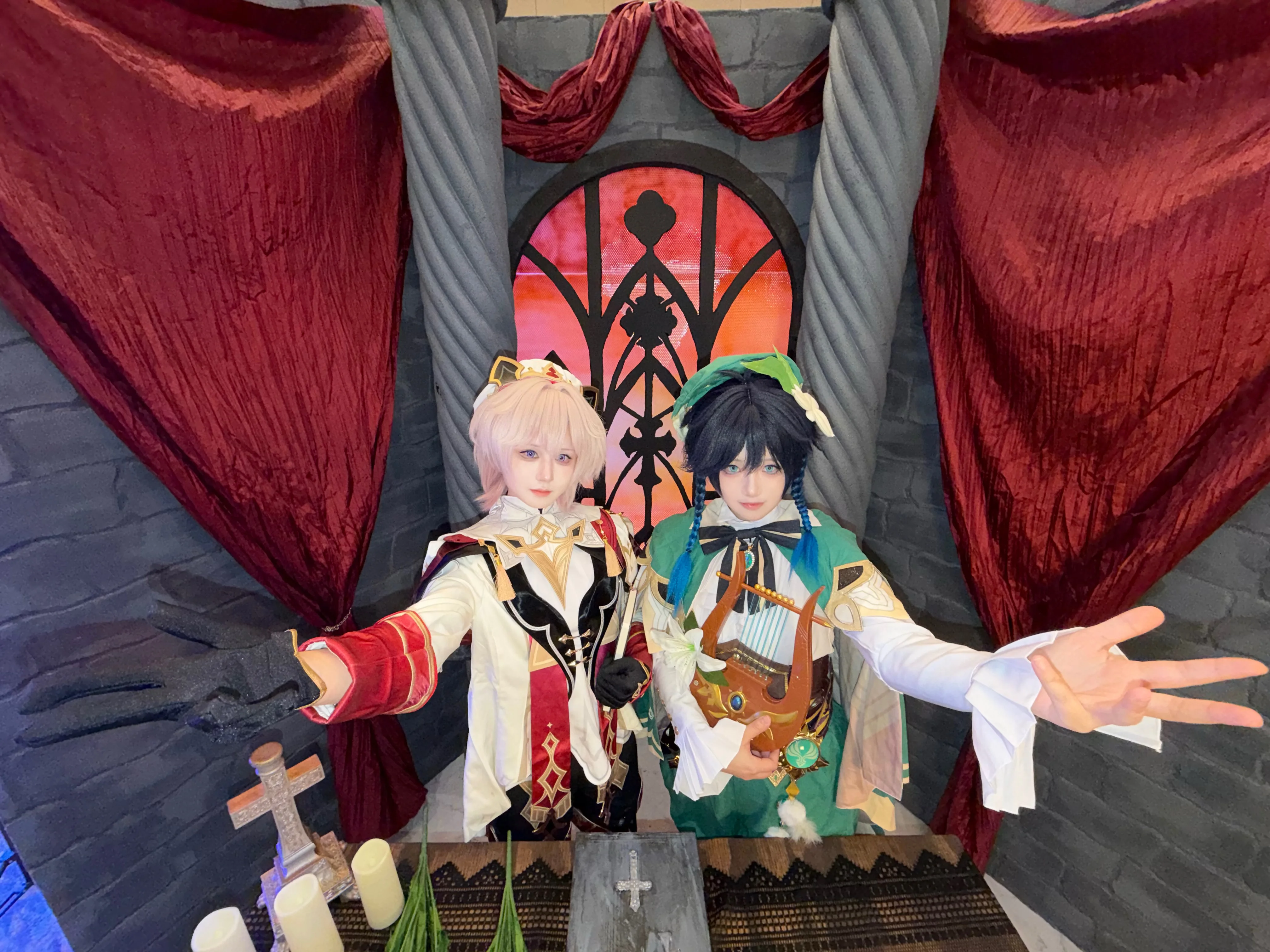 【塔利雅&温迪cos】蒙德的风与诗，第一次出男孩子的快乐 - 第 2 张