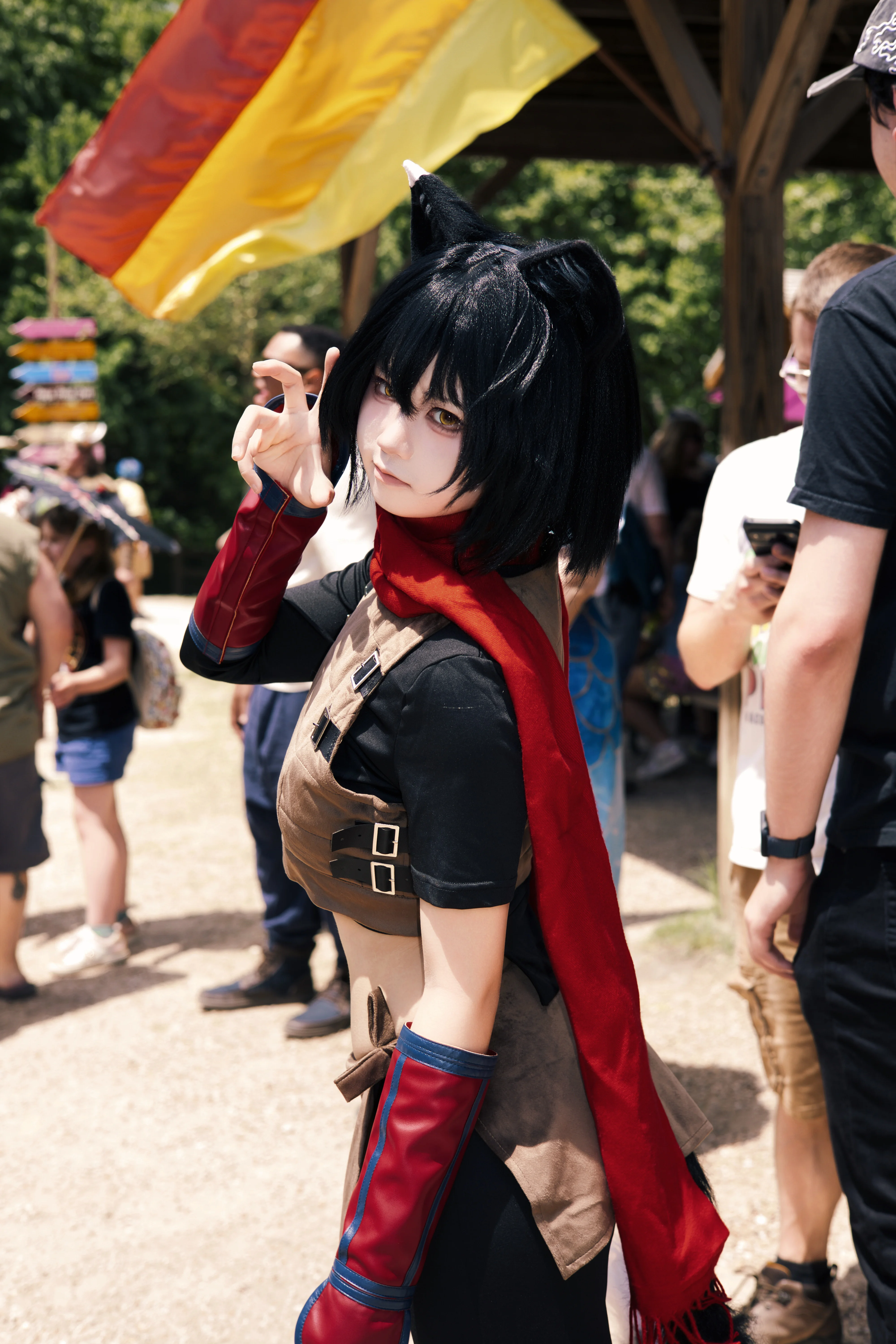 【伊津津美cos】迷宫饭的猫猫在文艺复兴节户外发光