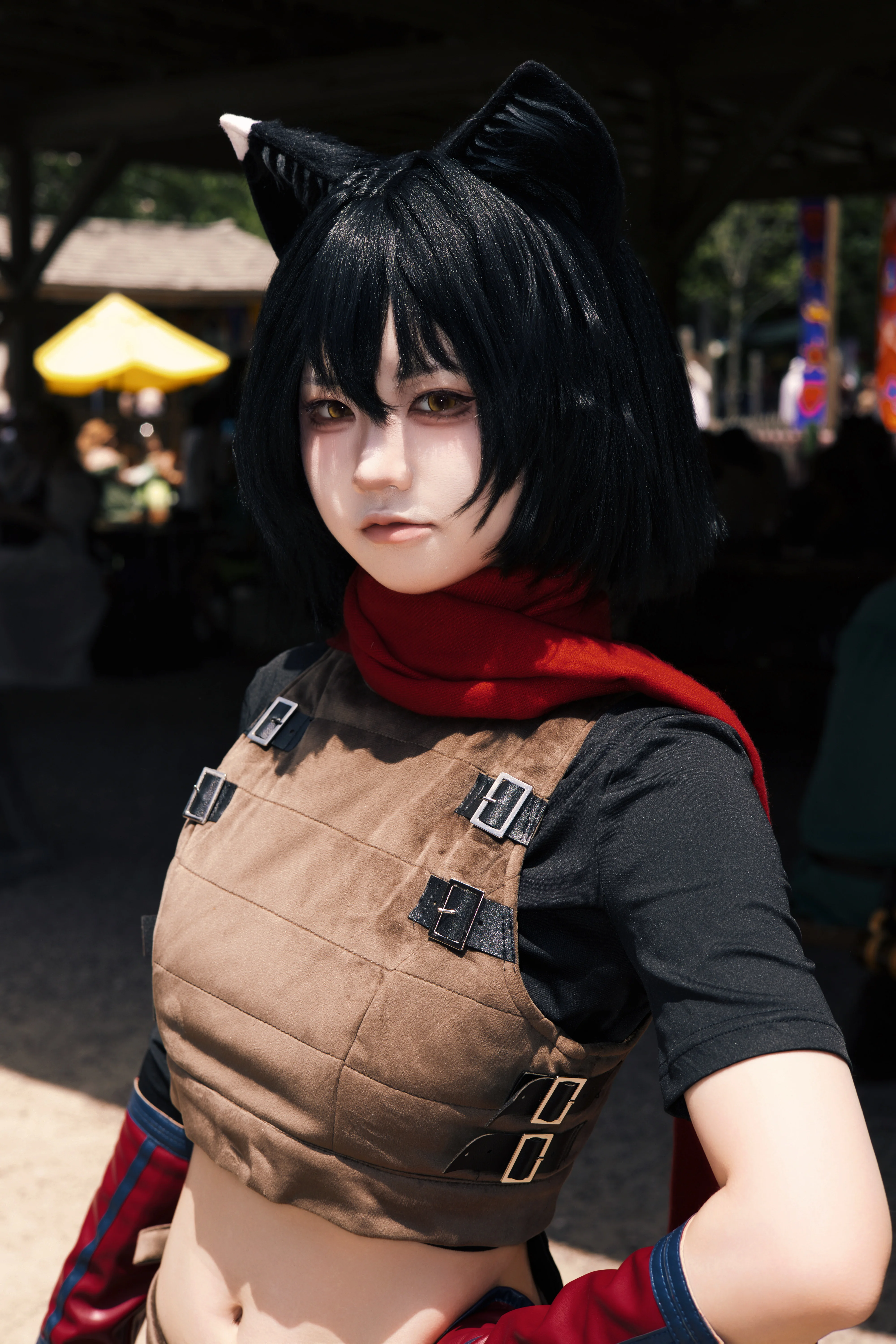 【伊津津美cos】迷宫饭的猫猫在文艺复兴节户外发光 - 第 4 张
