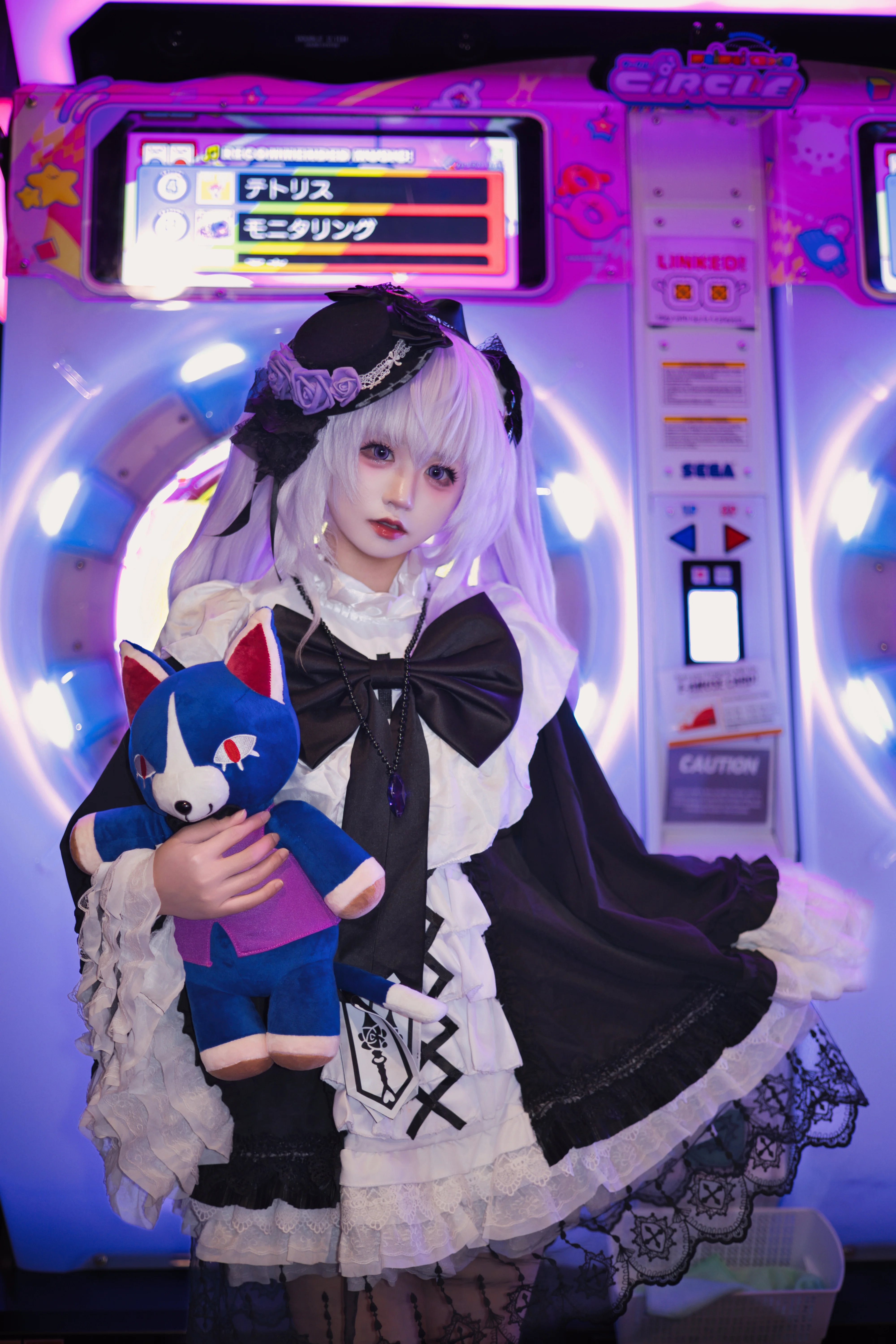 【acid cos】舞萌SSS达成，穿着这套厚重复古裙打音游绝了
