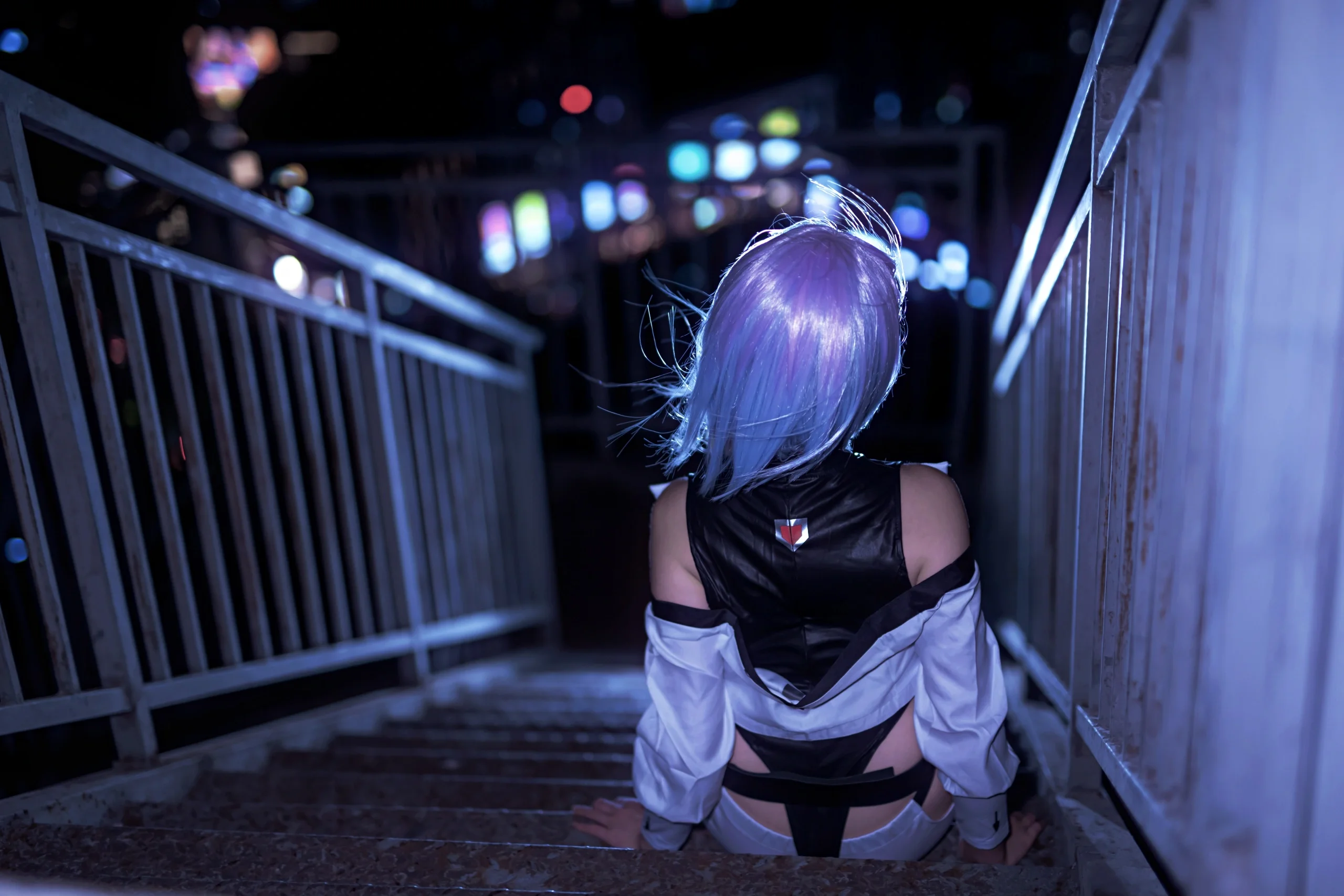 【露西cos】赛博朋克边缘行者的夜城漫步 - 第 2 张