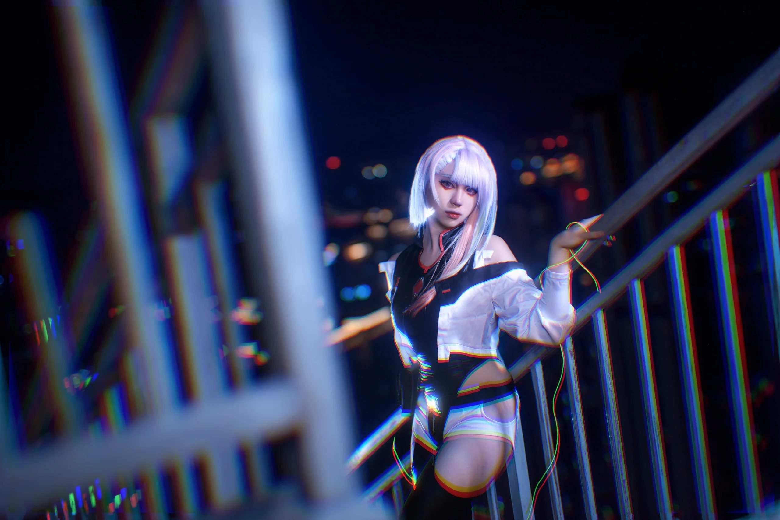 【露西cos】赛博朋克边缘行者的夜城漫步 - 第 7 张