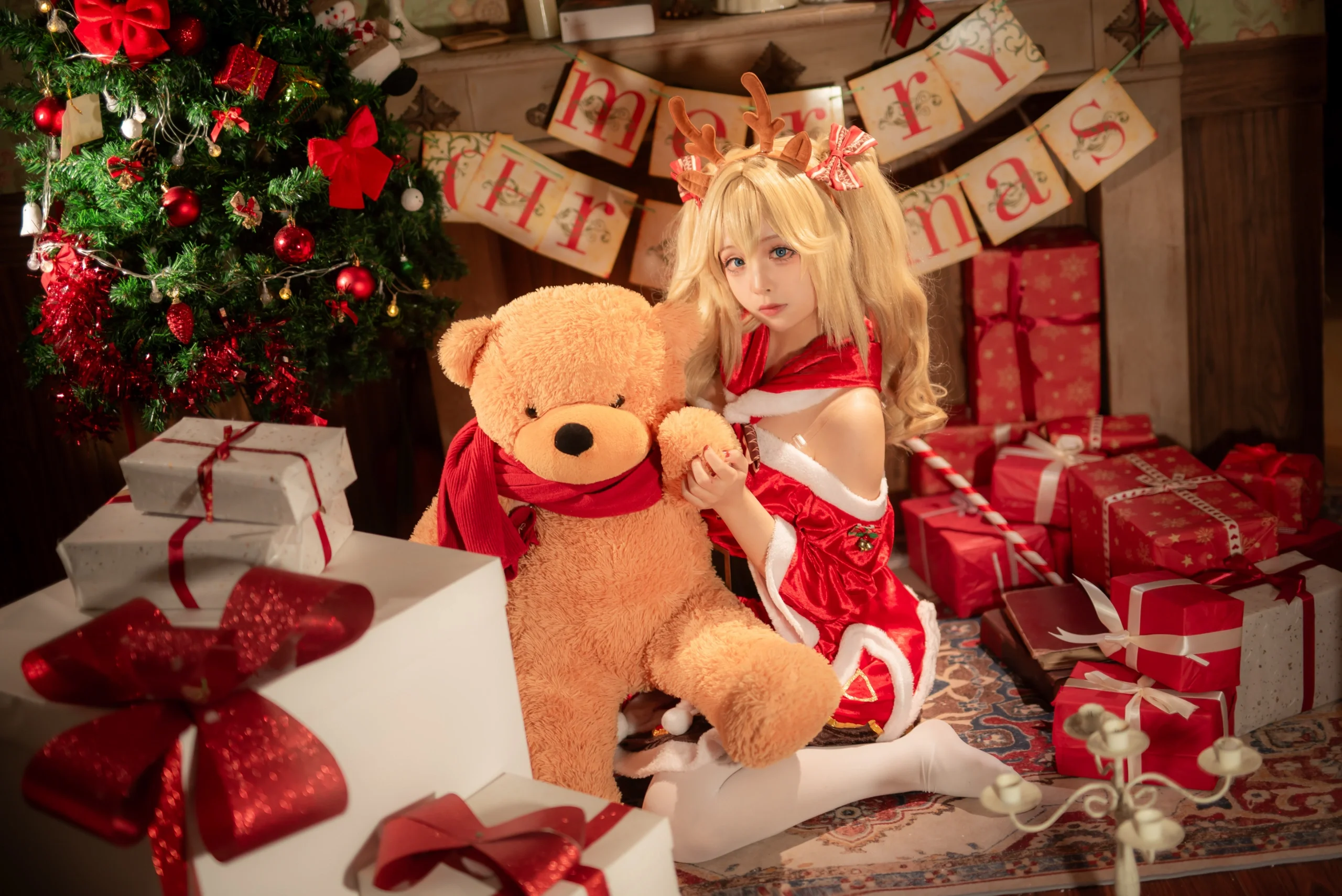 【芭芭拉cos】原神里的治愈系偶像，圣诞平安夜献上祝福 - 第 8 张